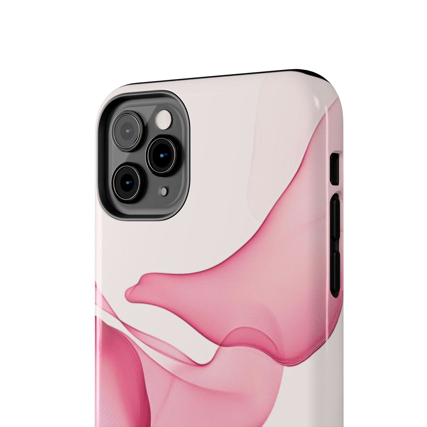 Elegant Tough Phone Cases | Stylish Shockproof Covers for Women | Trendy Gift for Birthdays, Holidays, or Any Occasion, Pink Flow Design