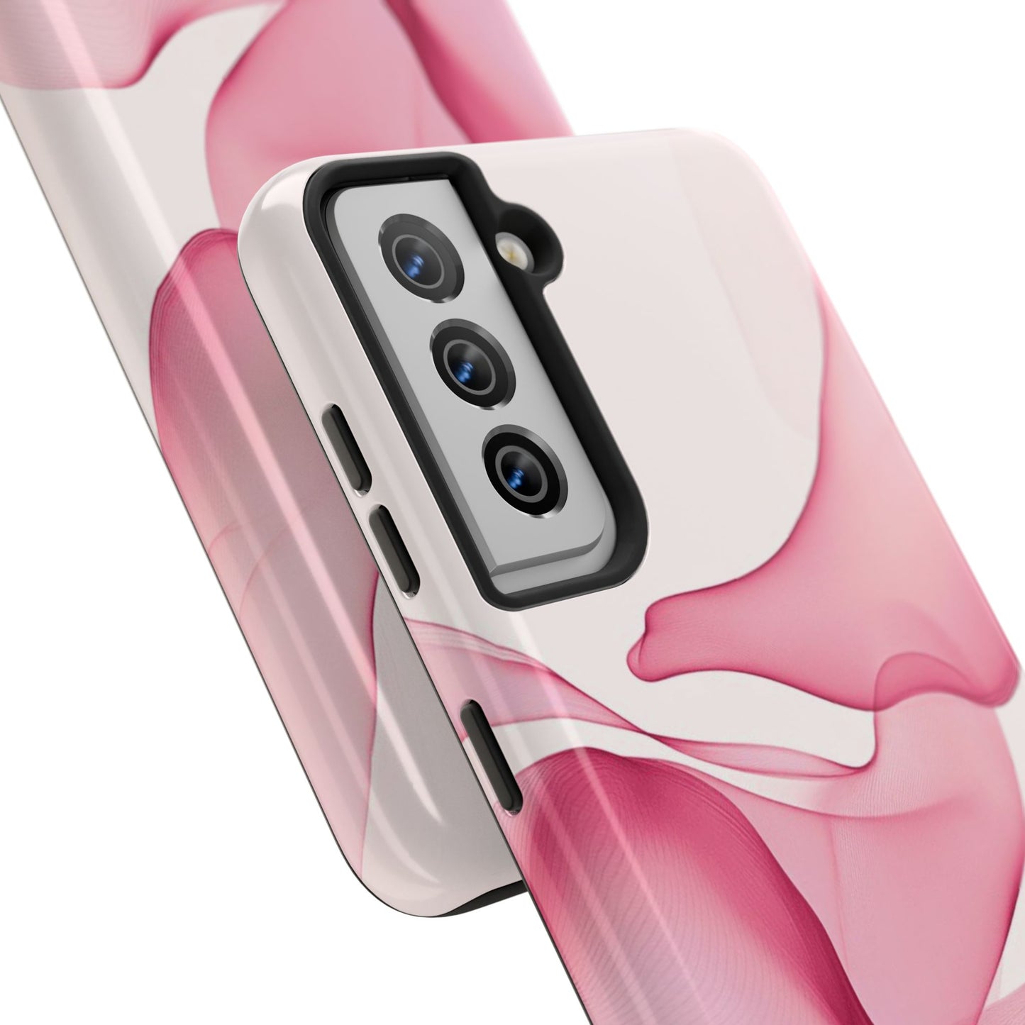 Elegant Tough Phone Cases | Stylish Shockproof Covers for Women | Trendy Gift for Birthdays, Holidays, or Any Occasion, Pink Flow Design
