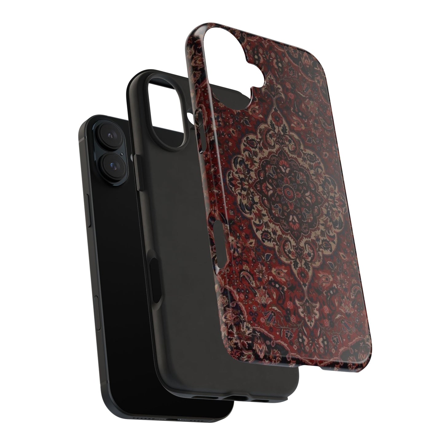 Bohemian Rug Pattern Tough Phone Case, Boho Chic Accessory, Stylish Phone Protection, Unique Gift Idea, Trendy Tech Gear