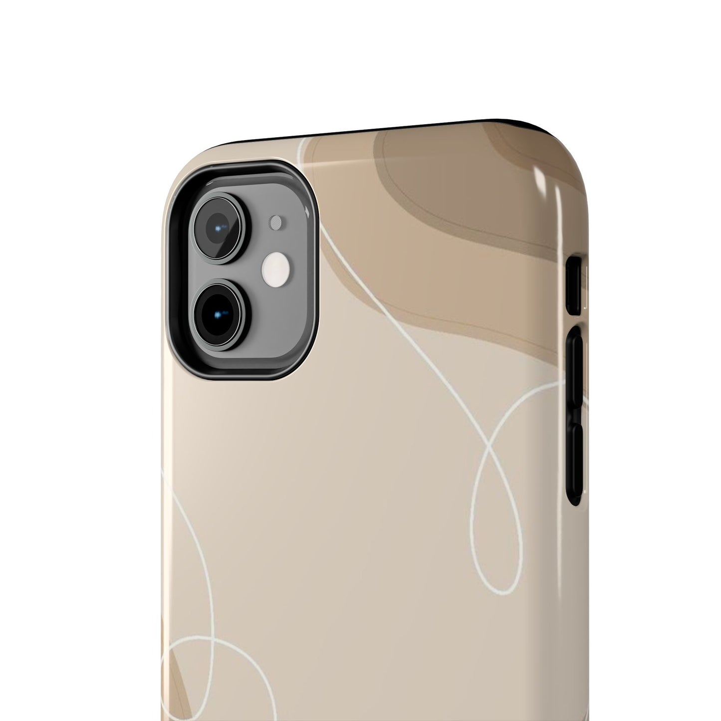 Abstract Wave Tough Phone Cases, Modern Phone Covers, Stylish Protective Cases, Gift for Her, Minimalist Design