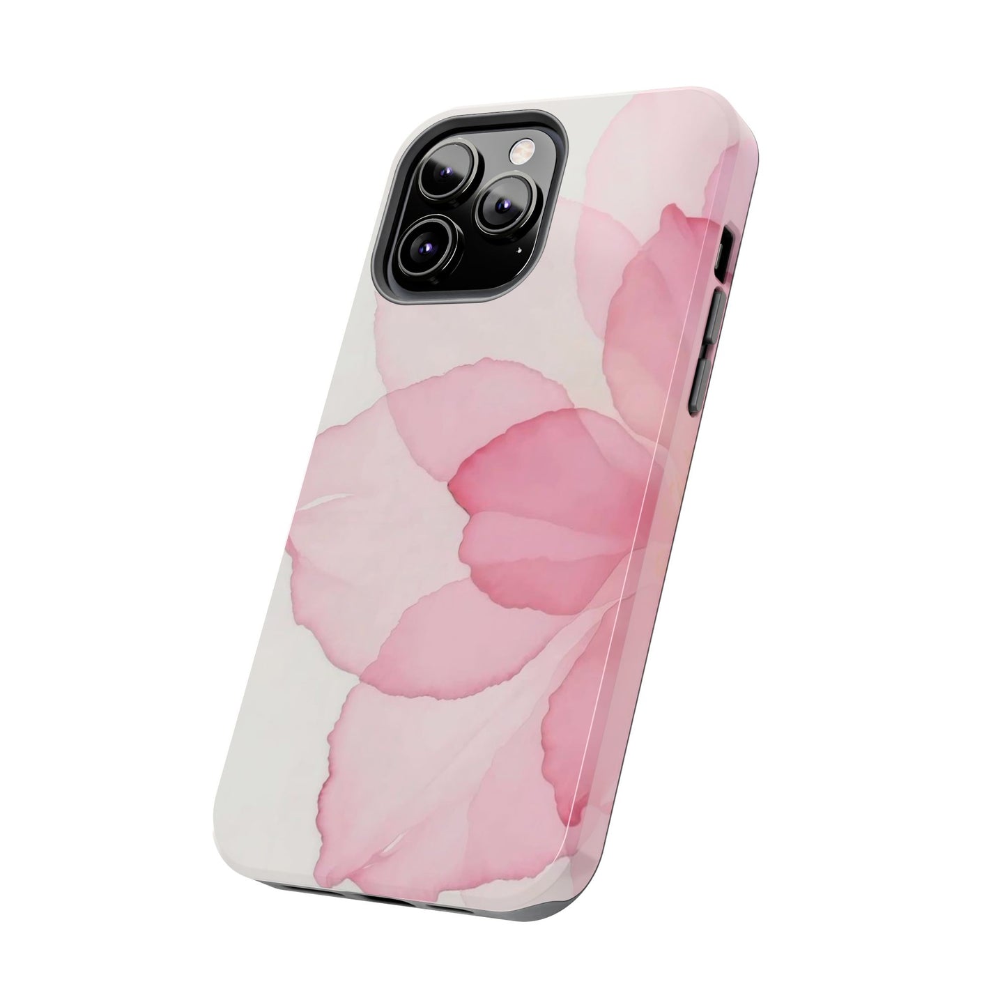 Floral Tough Phone Cases, Durable Phone Cover, Pink Flower Design, Gift for Her, Elegant Phone Accessory, Protect Your Phone