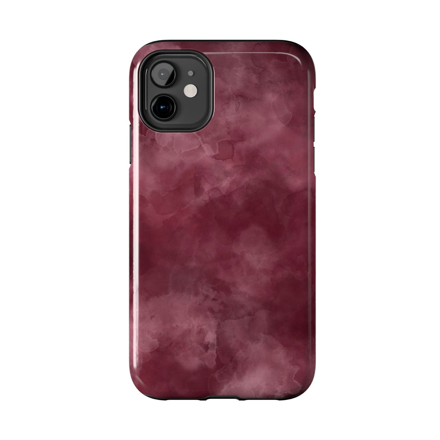 Elegant Burgundy Tough Phone Cases, Stylish Phone Cover, Durable Phone Protector, Unique Gift, Trendy Tech Accessories