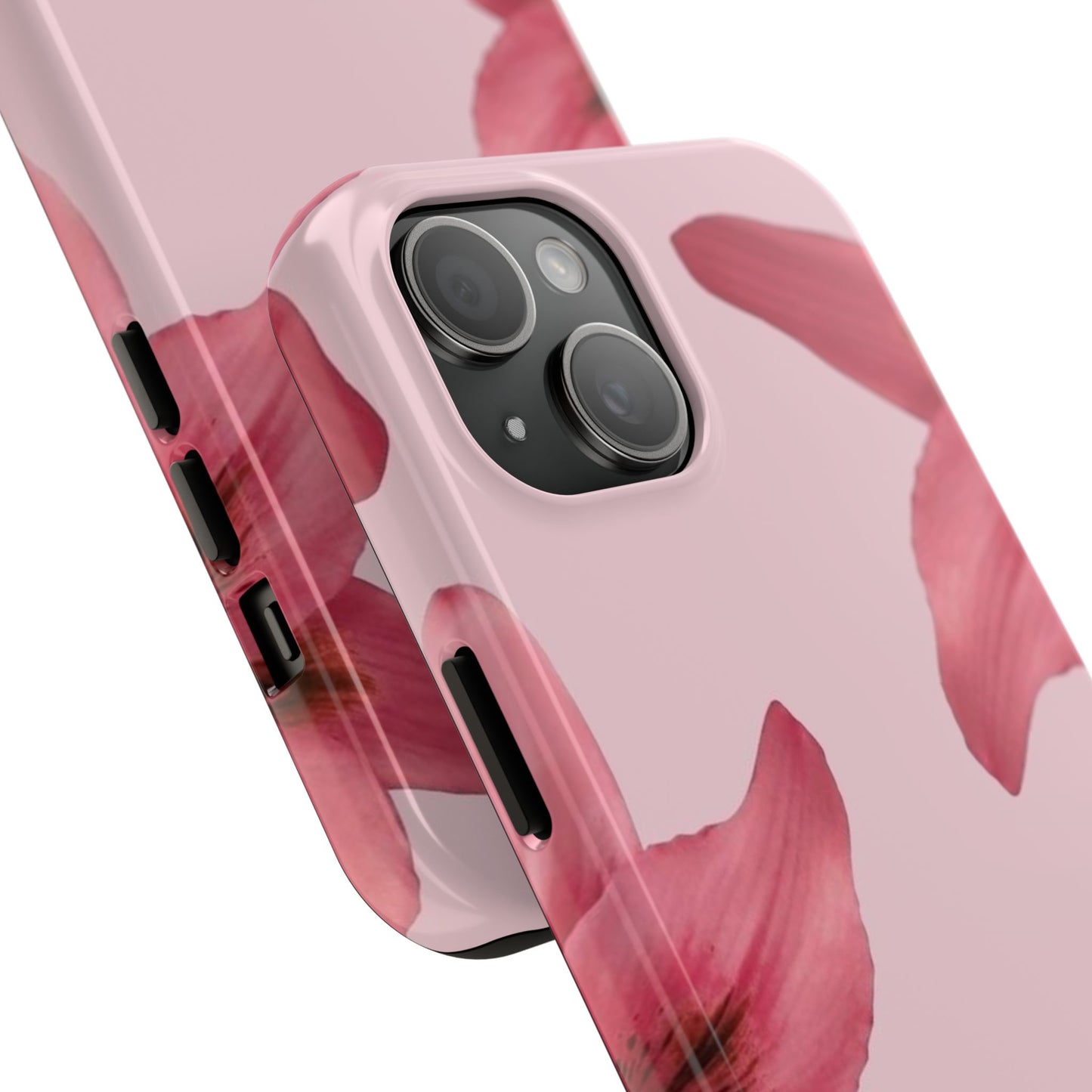 Stylish Floral Phone Case - Tough & Durable, Pink Lily Design, Perfect for Flower Lovers, Gift for Her, Seasonal Accessory, Phone Protection