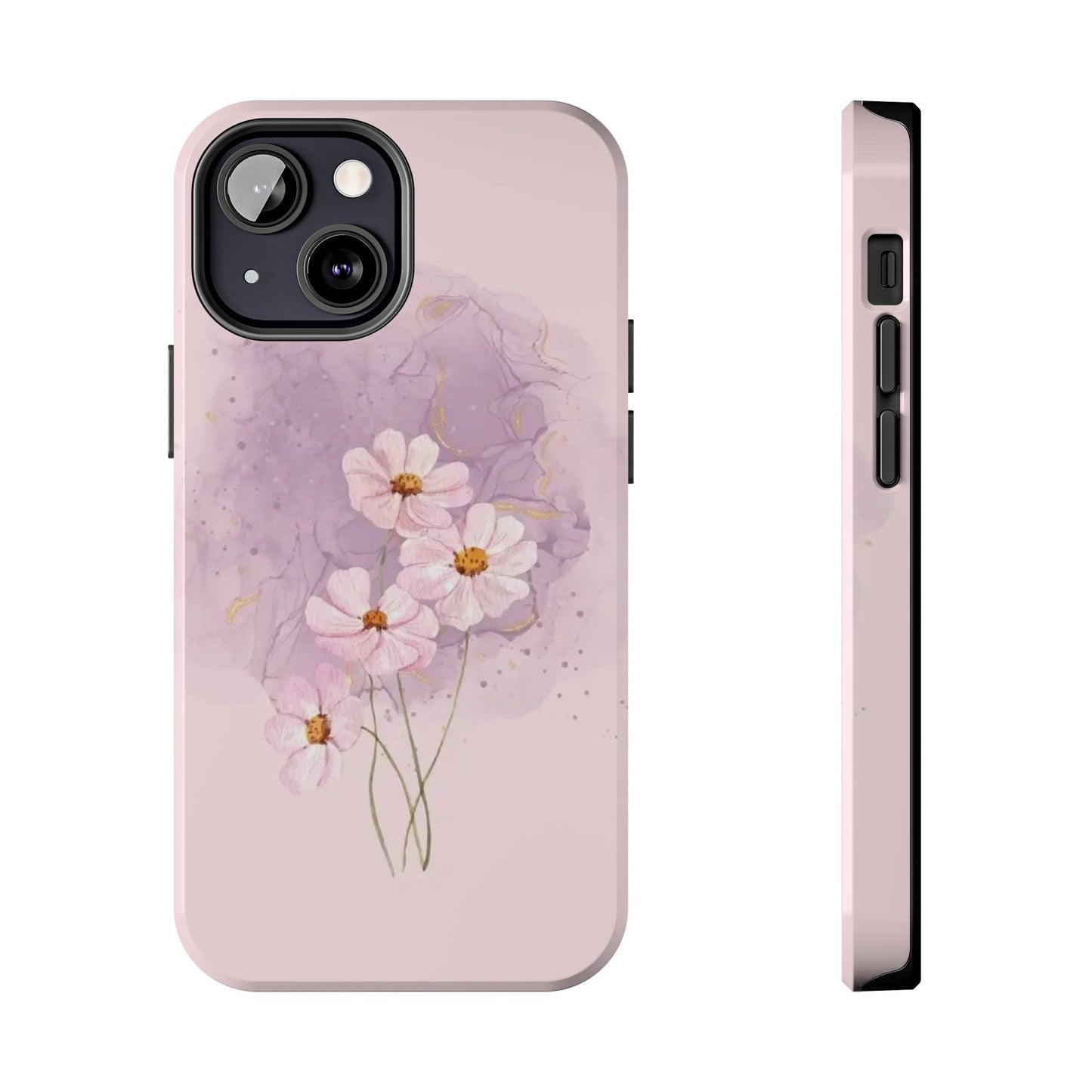 Floral Tough Phone Cases, Protective Phone Cover, Flower Design Case, Stylish Gift for Her, Mother’s Day, Birthday Present
