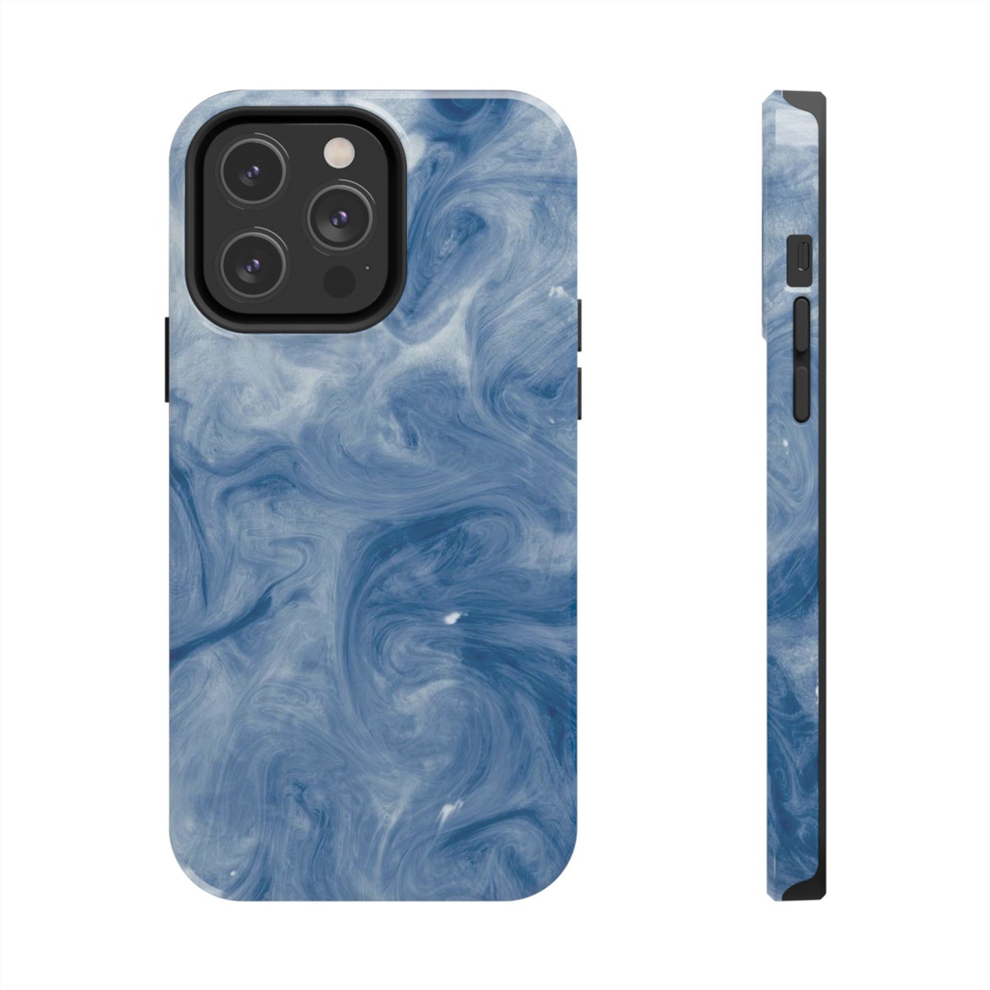 Marble Blue Tough Phone Cases, Phone Protection, Unique Design, Fashion Accessory, Gift for Her, Trendy Smartphone Cover