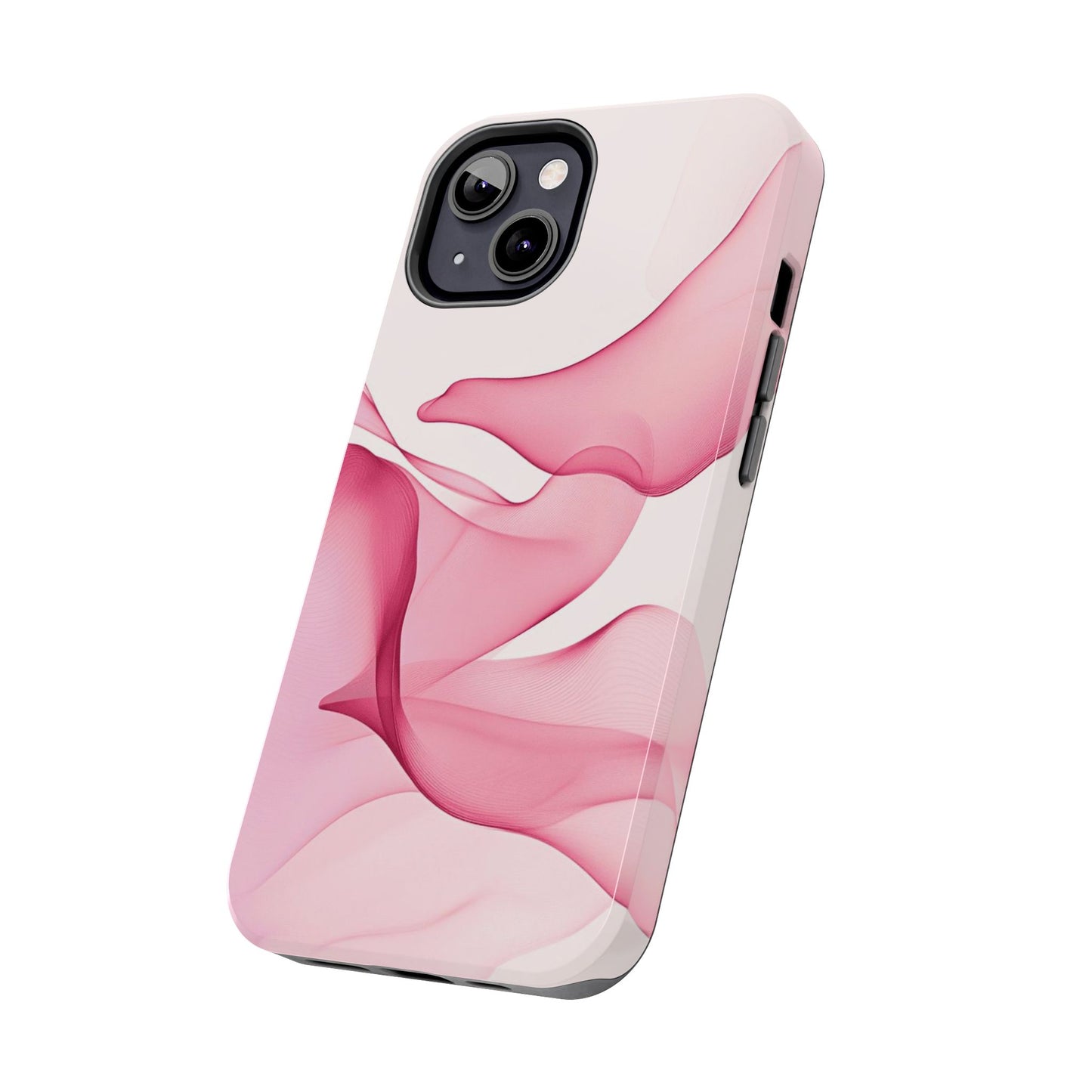 Elegant Tough Phone Cases | Stylish Shockproof Covers for Women | Trendy Gift for Birthdays, Holidays, or Any Occasion, Pink Flow Design