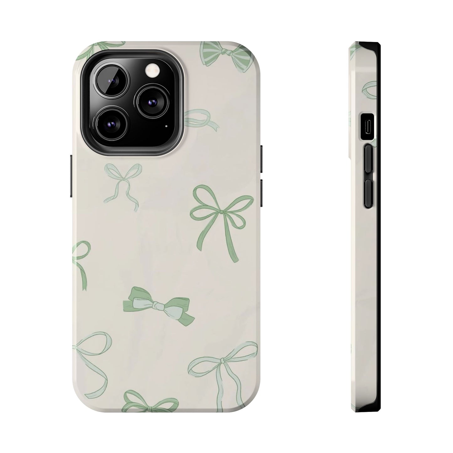 Delicate Bow Phone Cases, Floral Phone Covers, Cute Tech Accessories, Gift for Her, Pastel Aesthetic, Birthday Gifts
