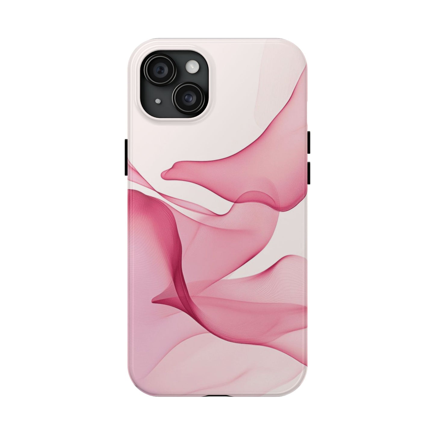 Elegant Tough Phone Cases | Stylish Shockproof Covers for Women | Trendy Gift for Birthdays, Holidays, or Any Occasion, Pink Flow Design