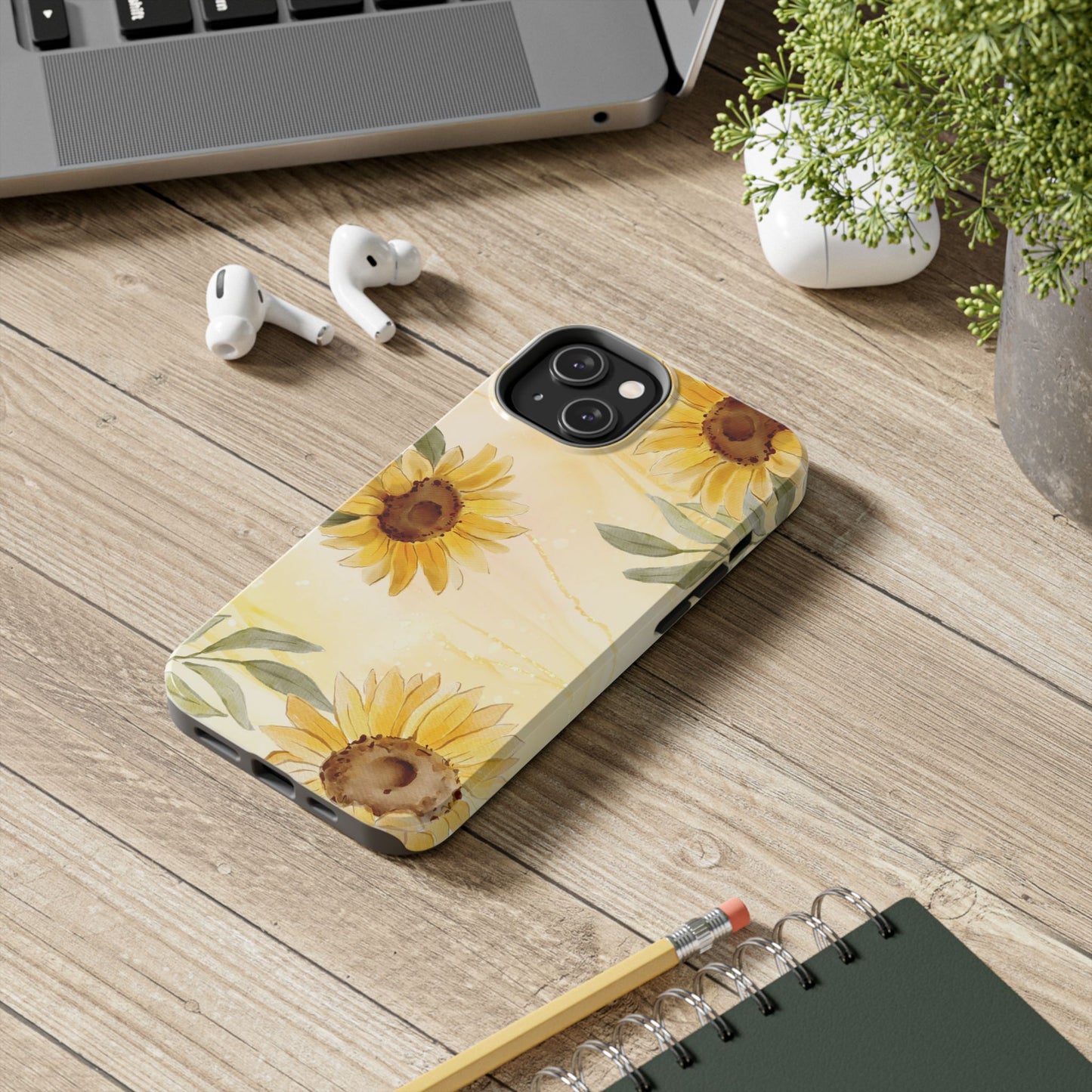 Sunflower Tough Phone Case - Floral Phone Cover, Fall Gift, Durable Phone Case, Stylish Accessory, Nature Lover Gift