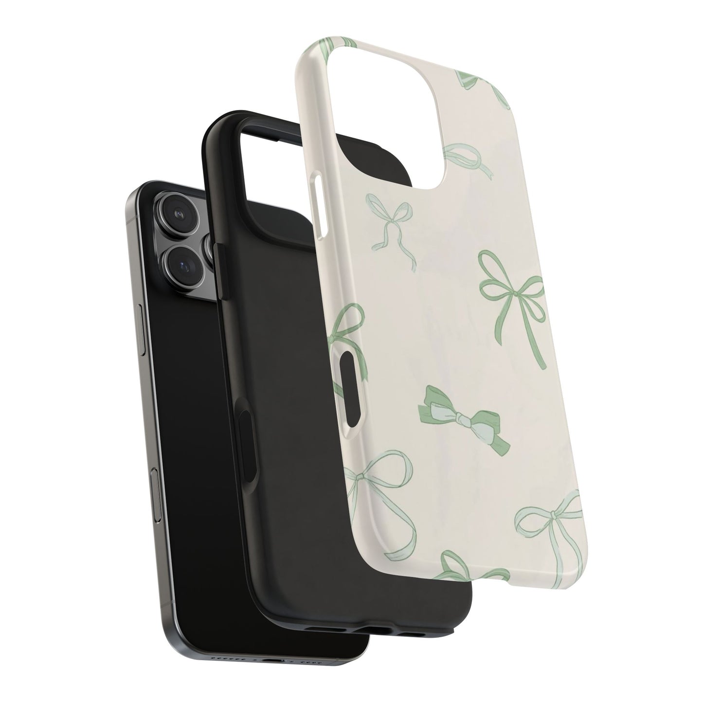 Delicate Bow Phone Cases, Floral Phone Covers, Cute Tech Accessories, Gift for Her, Pastel Aesthetic, Birthday Gifts