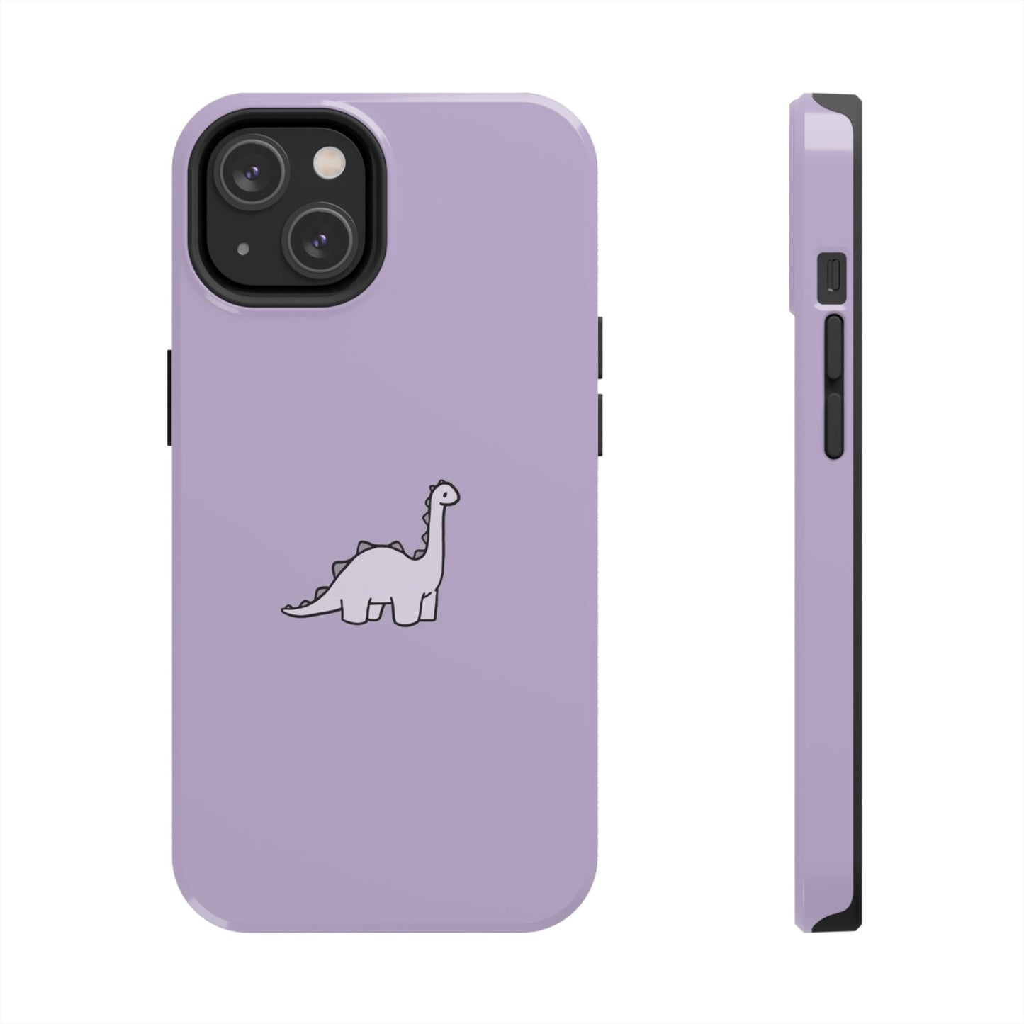 Cute Dinosaur Tough Phone Cases, Kid-Friendly Phone Covers, Dinosaur Gifts for Kids, Purple Phone Accessories, Durable Cases