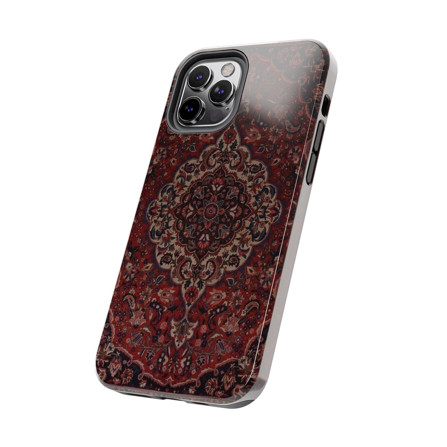Bohemian Rug Pattern Tough Phone Case, Boho Chic Accessory, Stylish Phone Protection, Unique Gift Idea, Trendy Tech Gear