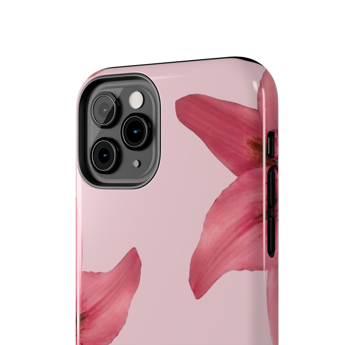 Stylish Floral Phone Case - Tough & Durable, Pink Lily Design, Perfect for Flower Lovers, Gift for Her, Seasonal Accessory, Phone Protection