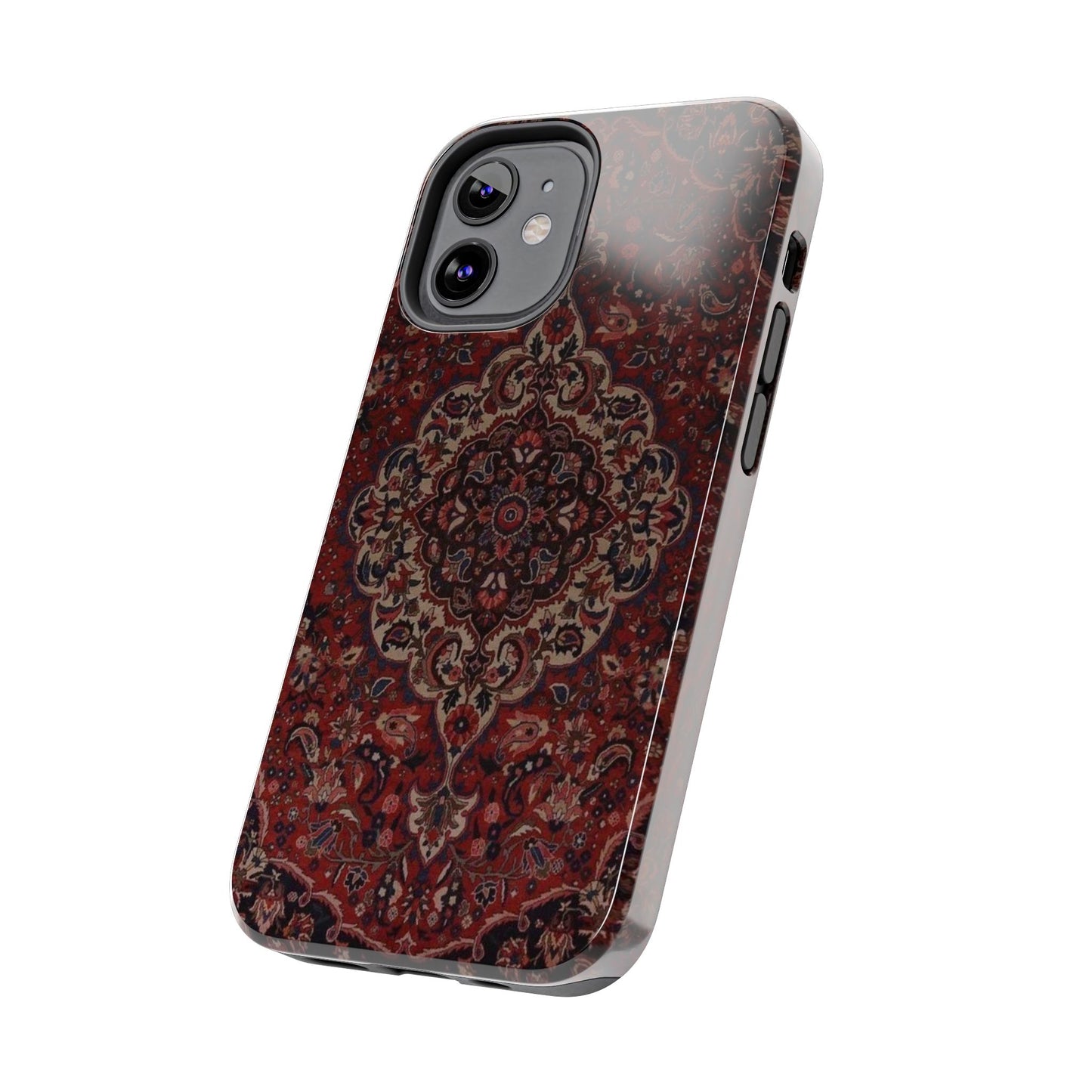Bohemian Rug Pattern Tough Phone Case, Boho Chic Accessory, Stylish Phone Protection, Unique Gift Idea, Trendy Tech Gear