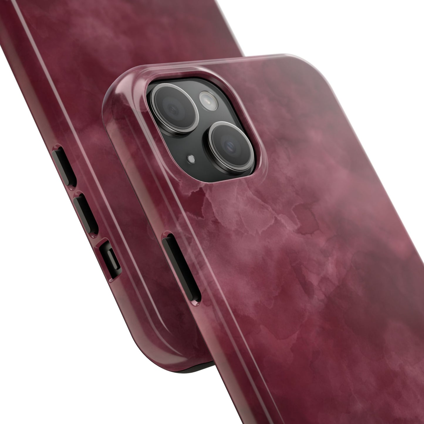 Elegant Burgundy Tough Phone Cases, Stylish Phone Cover, Durable Phone Protector, Unique Gift, Trendy Tech Accessories