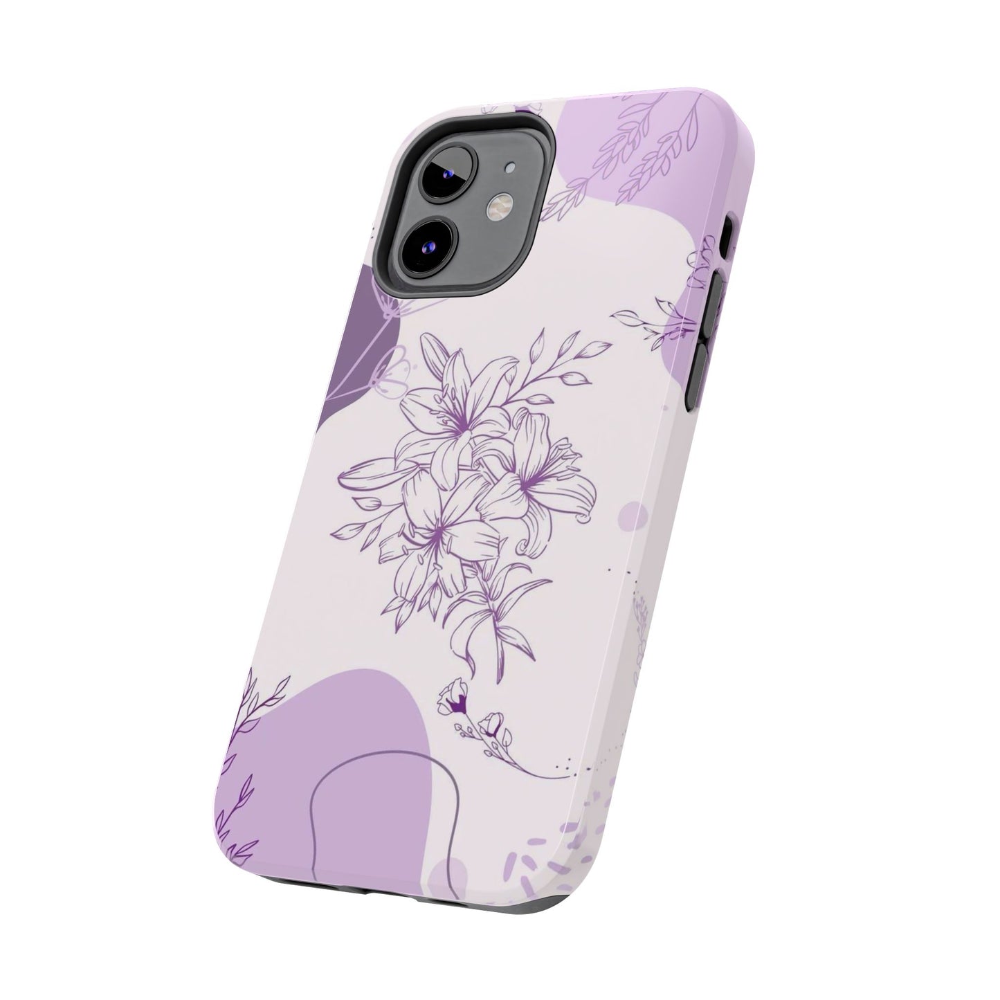 Stylish Floral Tough Phone Cases - Durable Floral Design for Women, Gift for Her, Phone Protection, Nature-Inspired Tech Accessories