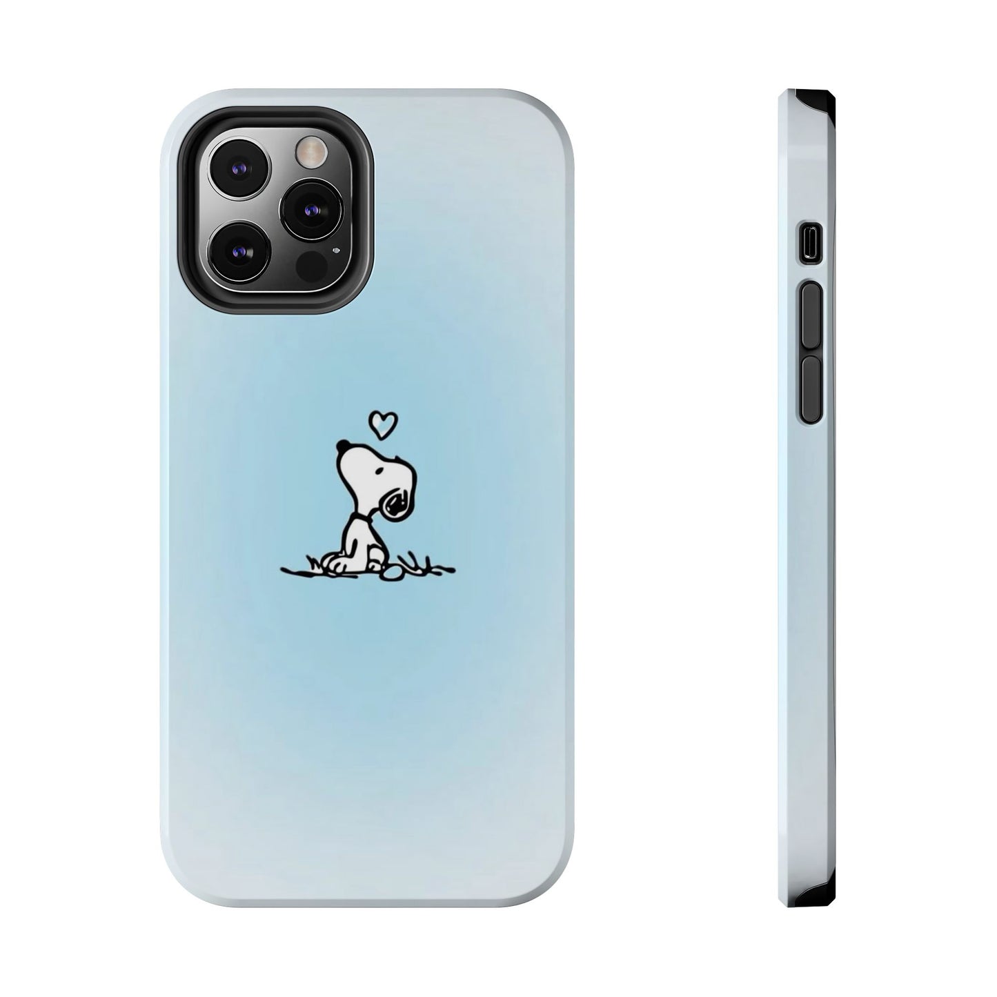 Snoopy Love Tough Phone Cases, Durable Phone Covers for Dog Lovers, Cute Gift for Birthdays, Valentine's Day, Pet Enthusiasts
