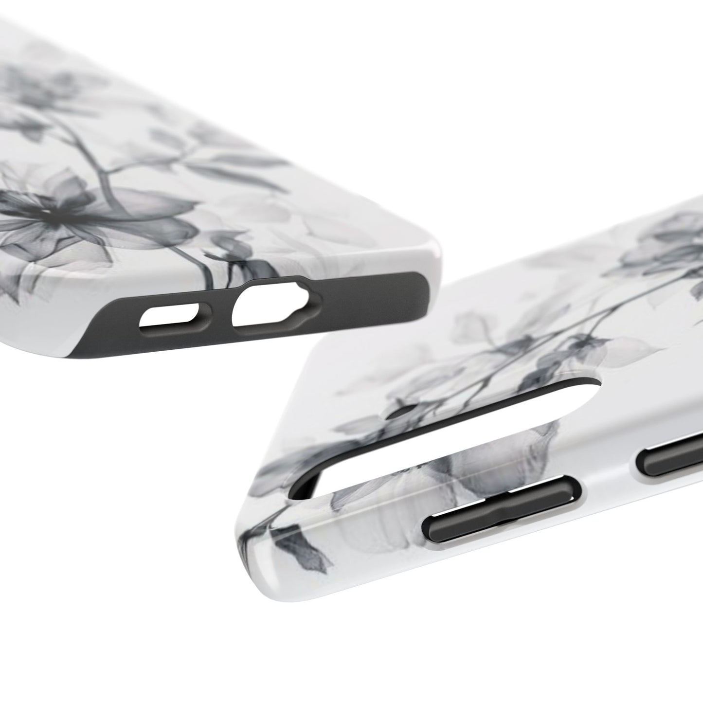 Elegant Floral Tough Phone Cases, Durable Phone Cover, Gift for Her, Protective Case, Floral Design, Stylish Accessory
