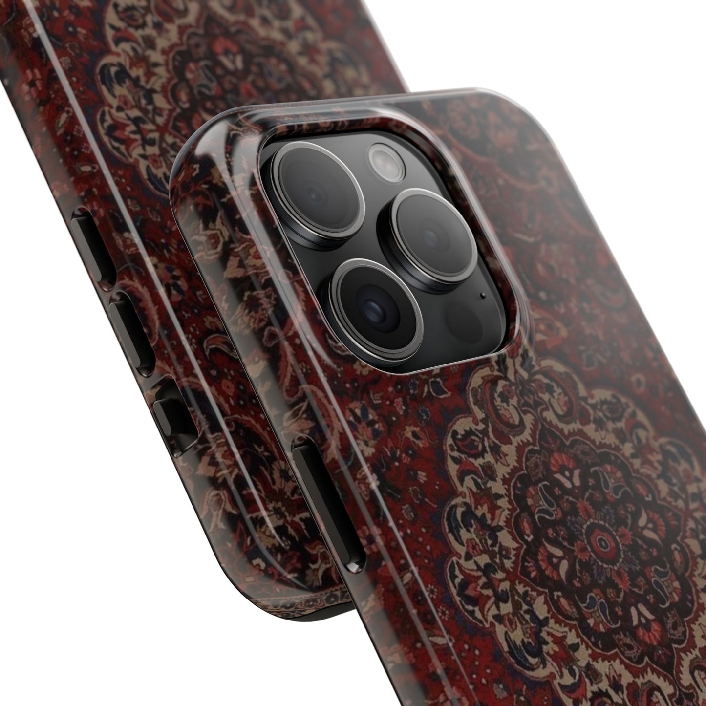 Bohemian Rug Pattern Tough Phone Case, Boho Chic Accessory, Stylish Phone Protection, Unique Gift Idea, Trendy Tech Gear