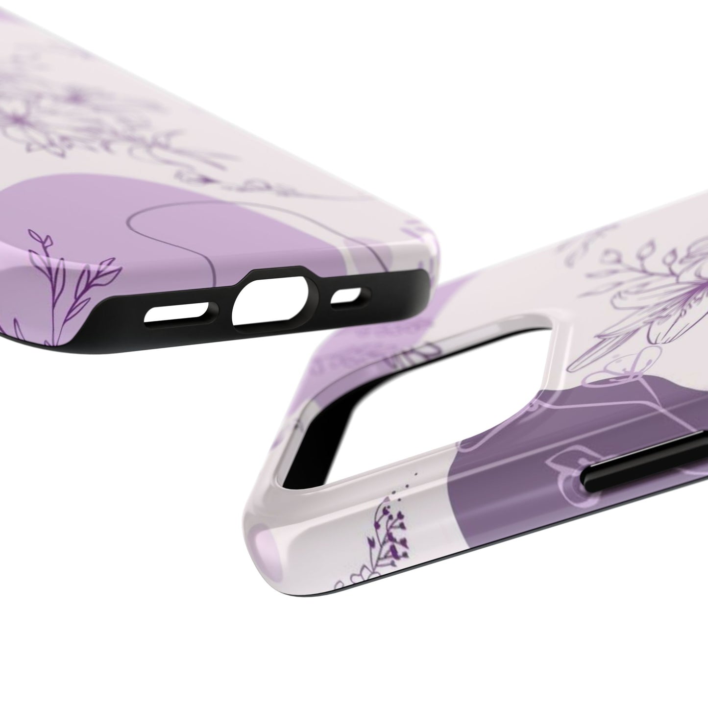 Stylish Floral Tough Phone Cases - Durable Floral Design for Women, Gift for Her, Phone Protection, Nature-Inspired Tech Accessories