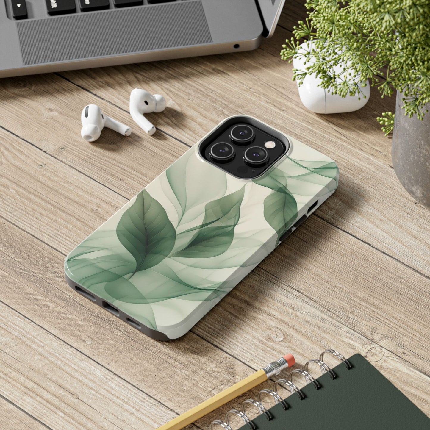 Elegant Leafy Tough Phone Cases | Nature-Inspired Accessories, Gift for Nature Lovers, Stylish Protection for Phones, Eco-Friendly Design