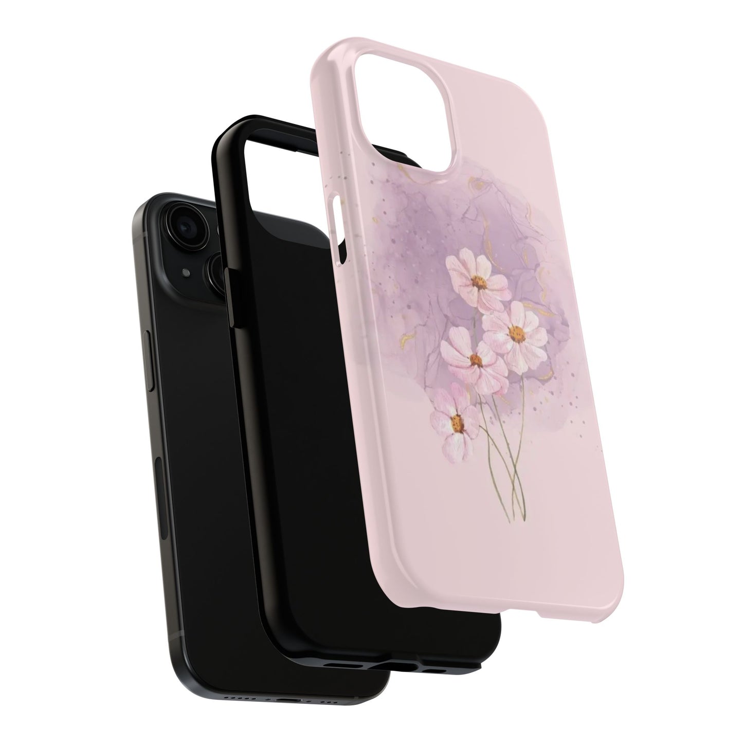 Floral Tough Phone Cases, Protective Phone Cover, Flower Design Case, Stylish Gift for Her, Mother’s Day, Birthday Present