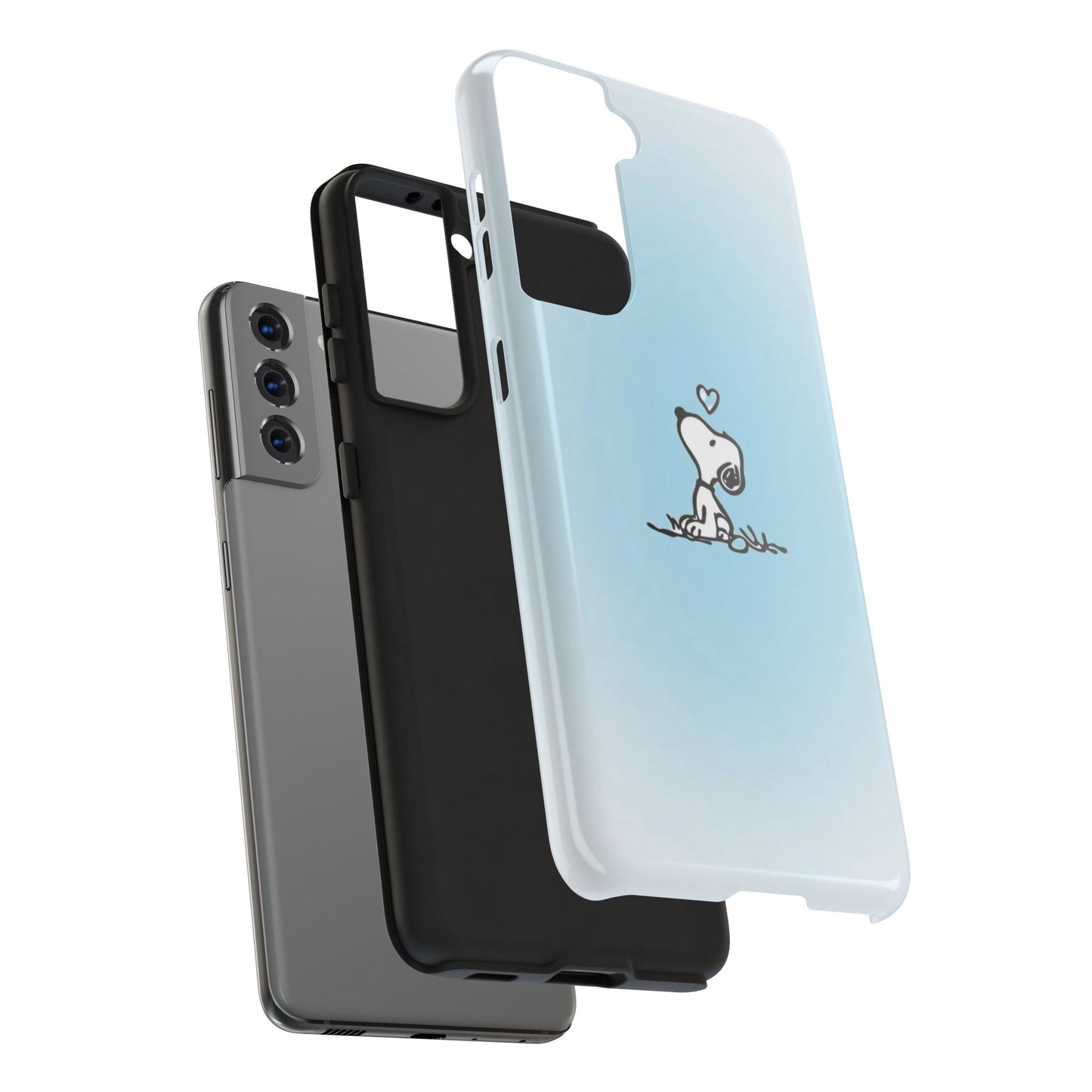 Snoopy Love Tough Phone Cases, Durable Phone Covers for Dog Lovers, Cute Gift for Birthdays, Valentine's Day, Pet Enthusiasts