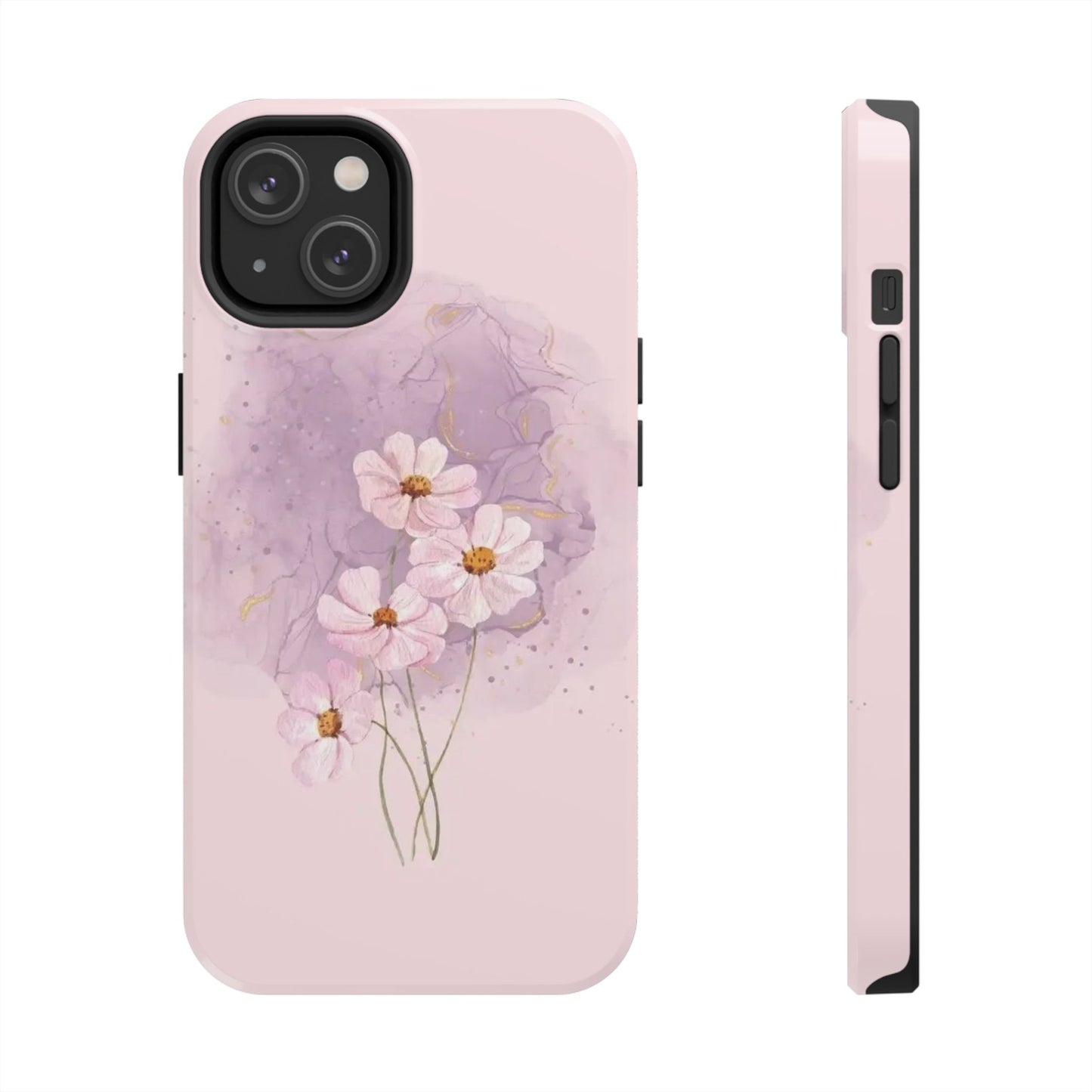 Floral Tough Phone Cases, Protective Phone Cover, Flower Design Case, Stylish Gift for Her, Mother’s Day, Birthday Present