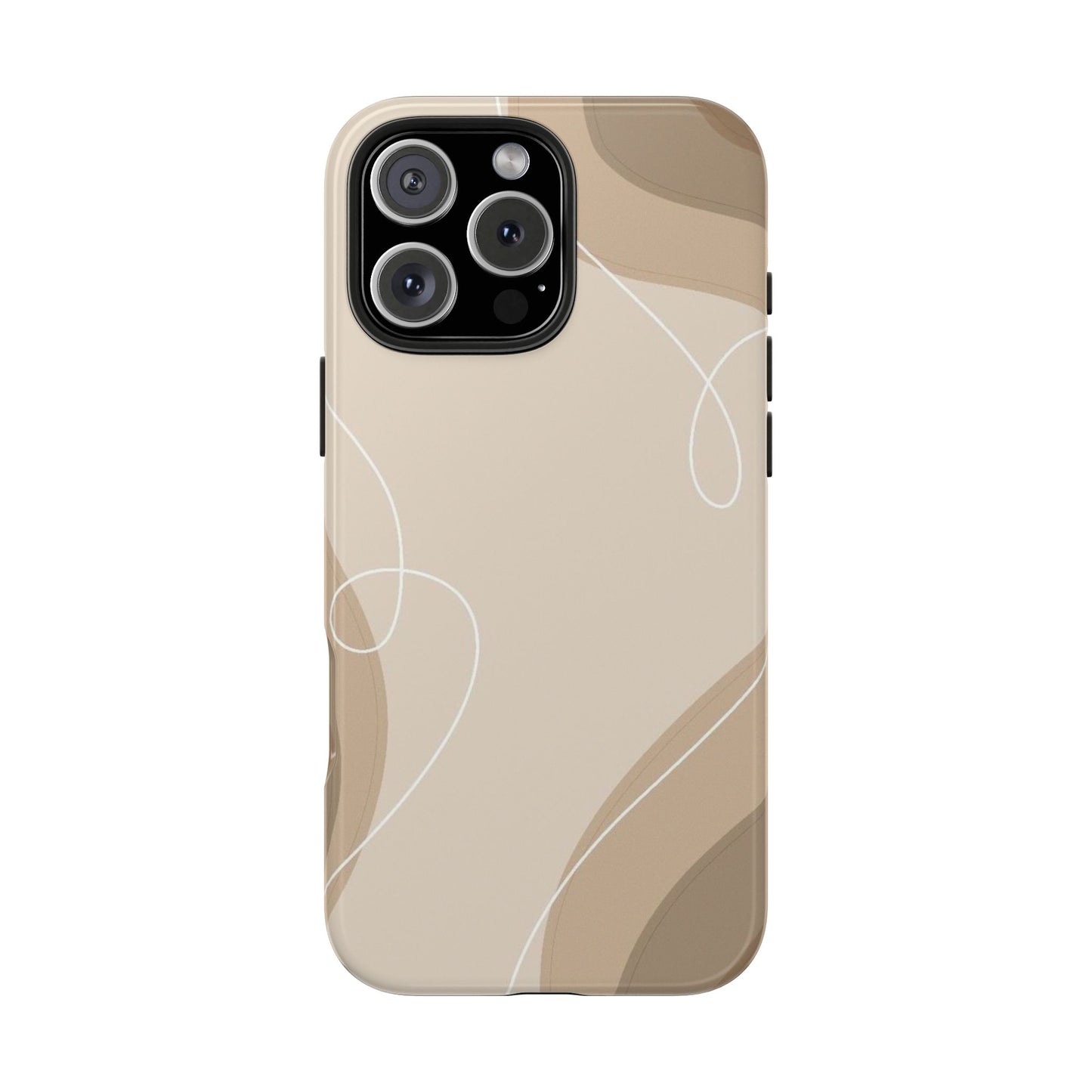 Abstract Wave Tough Phone Cases, Modern Phone Covers, Stylish Protective Cases, Gift for Her, Minimalist Design
