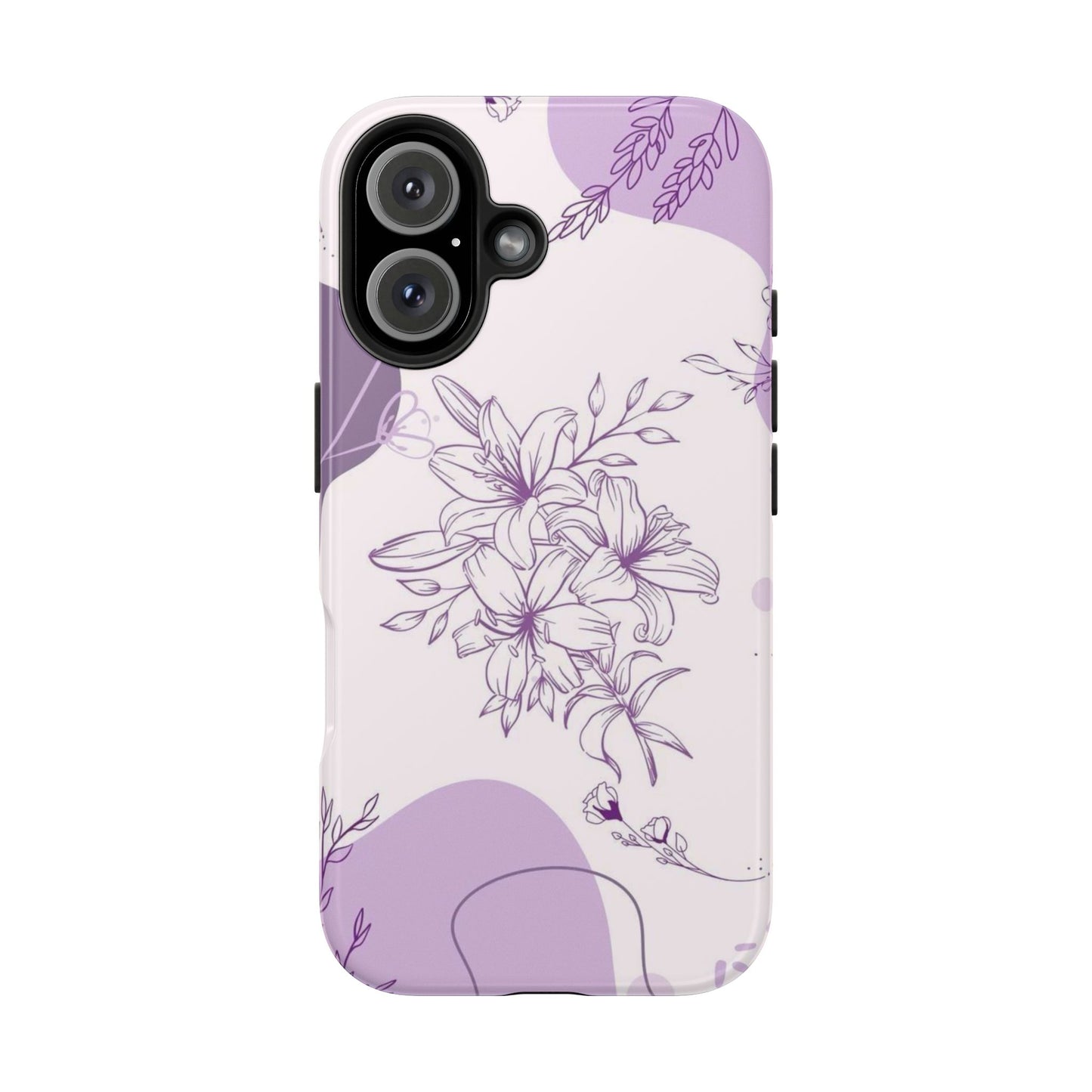 Stylish Floral Tough Phone Cases - Durable Floral Design for Women, Gift for Her, Phone Protection, Nature-Inspired Tech Accessories