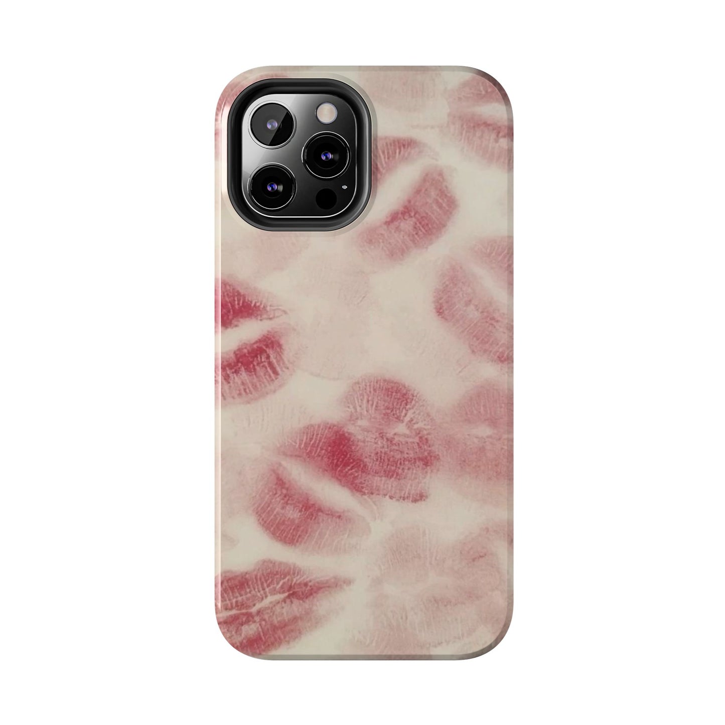 Stylish Kiss Print Phone Cases | Chic Mobile Covers for Trendy Users, Gift for Her, Protective Case, Birthday Present, Valentine's Day