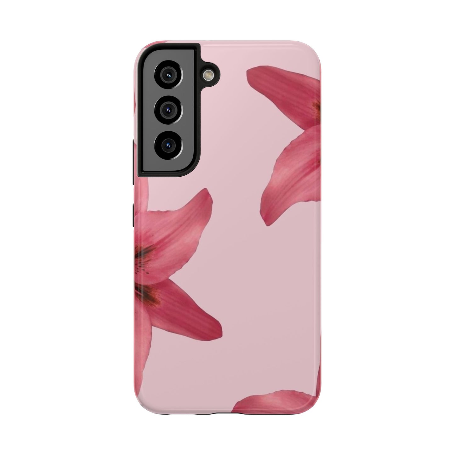 Stylish Floral Phone Case - Tough & Durable, Pink Lily Design, Perfect for Flower Lovers, Gift for Her, Seasonal Accessory, Phone Protection