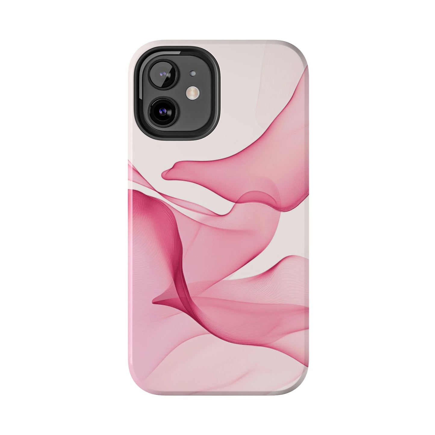 Elegant Tough Phone Cases | Stylish Shockproof Covers for Women | Trendy Gift for Birthdays, Holidays, or Any Occasion, Pink Flow Design