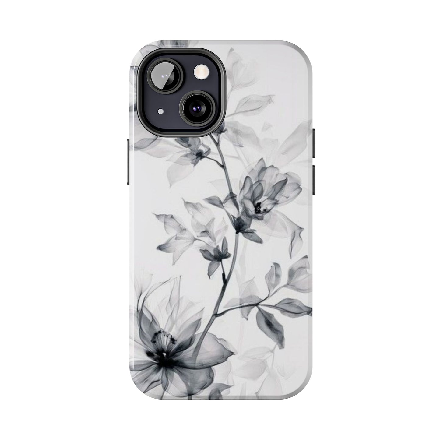 Elegant Floral Tough Phone Cases, Durable Phone Cover, Gift for Her, Protective Case, Floral Design, Stylish Accessory