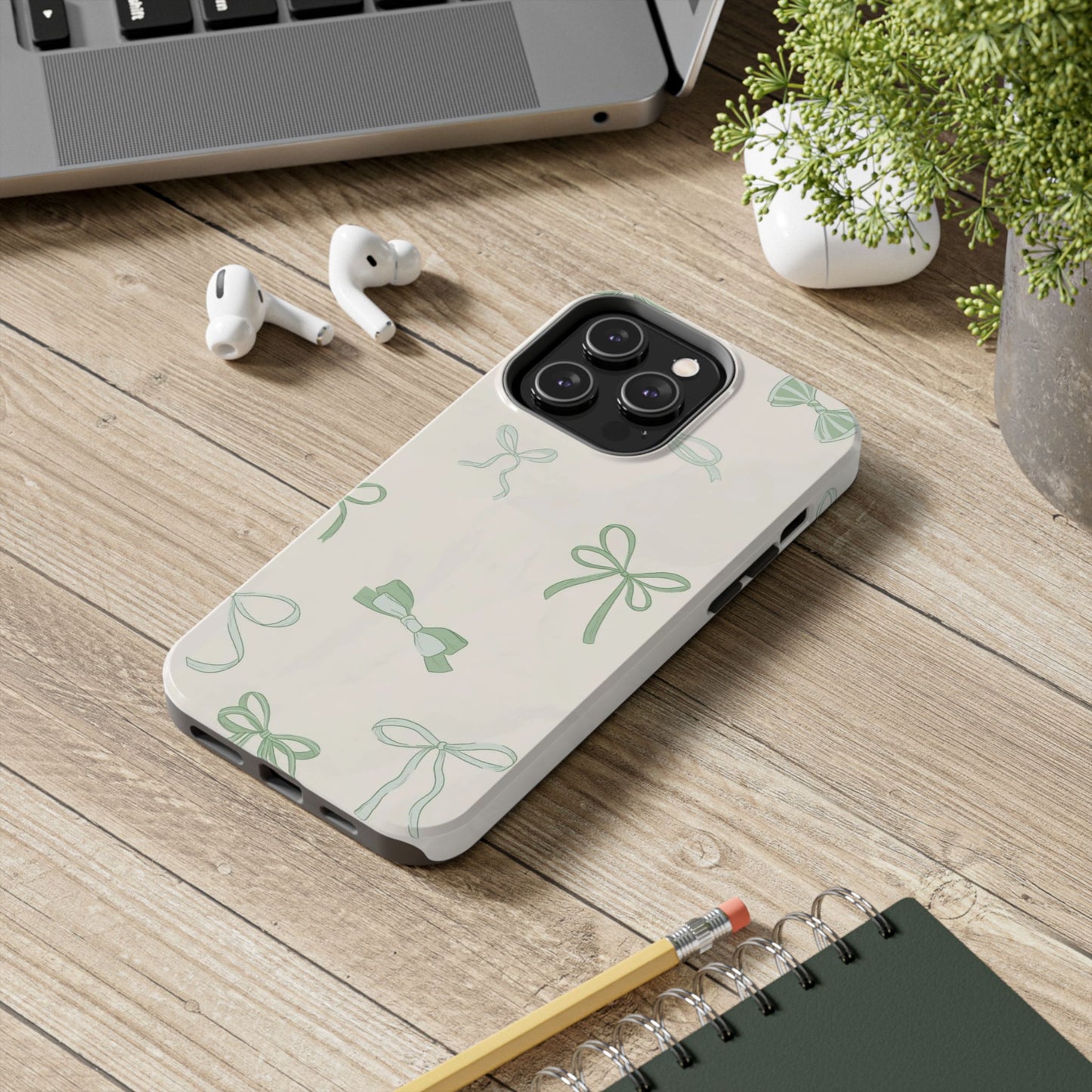 Delicate Bow Phone Cases, Floral Phone Covers, Cute Tech Accessories, Gift for Her, Pastel Aesthetic, Birthday Gifts