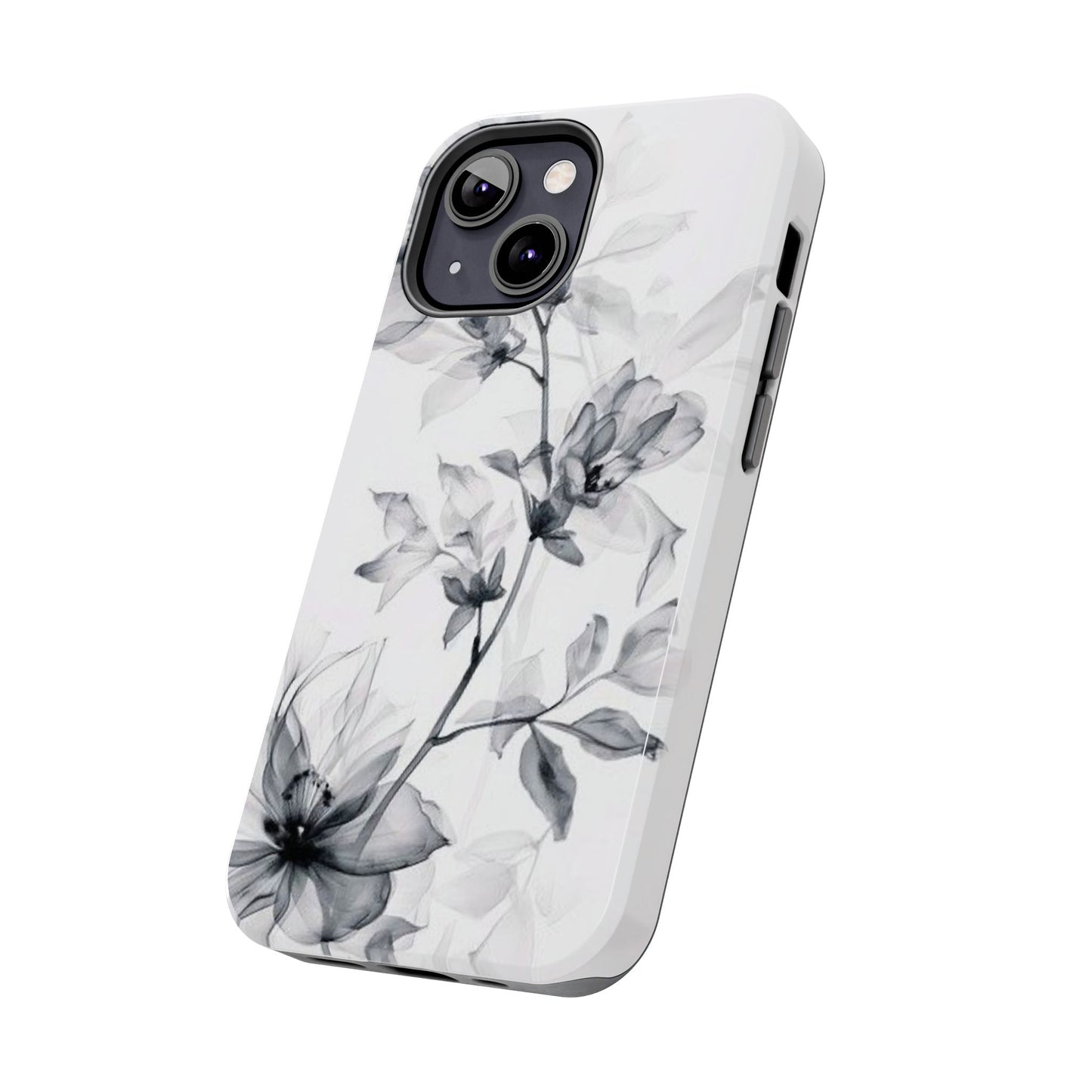 Elegant Floral Tough Phone Cases, Durable Phone Cover, Gift for Her, Protective Case, Floral Design, Stylish Accessory