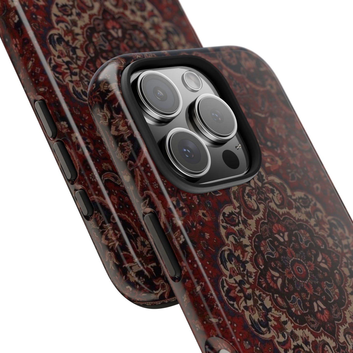 Bohemian Rug Pattern Tough Phone Case, Boho Chic Accessory, Stylish Phone Protection, Unique Gift Idea, Trendy Tech Gear