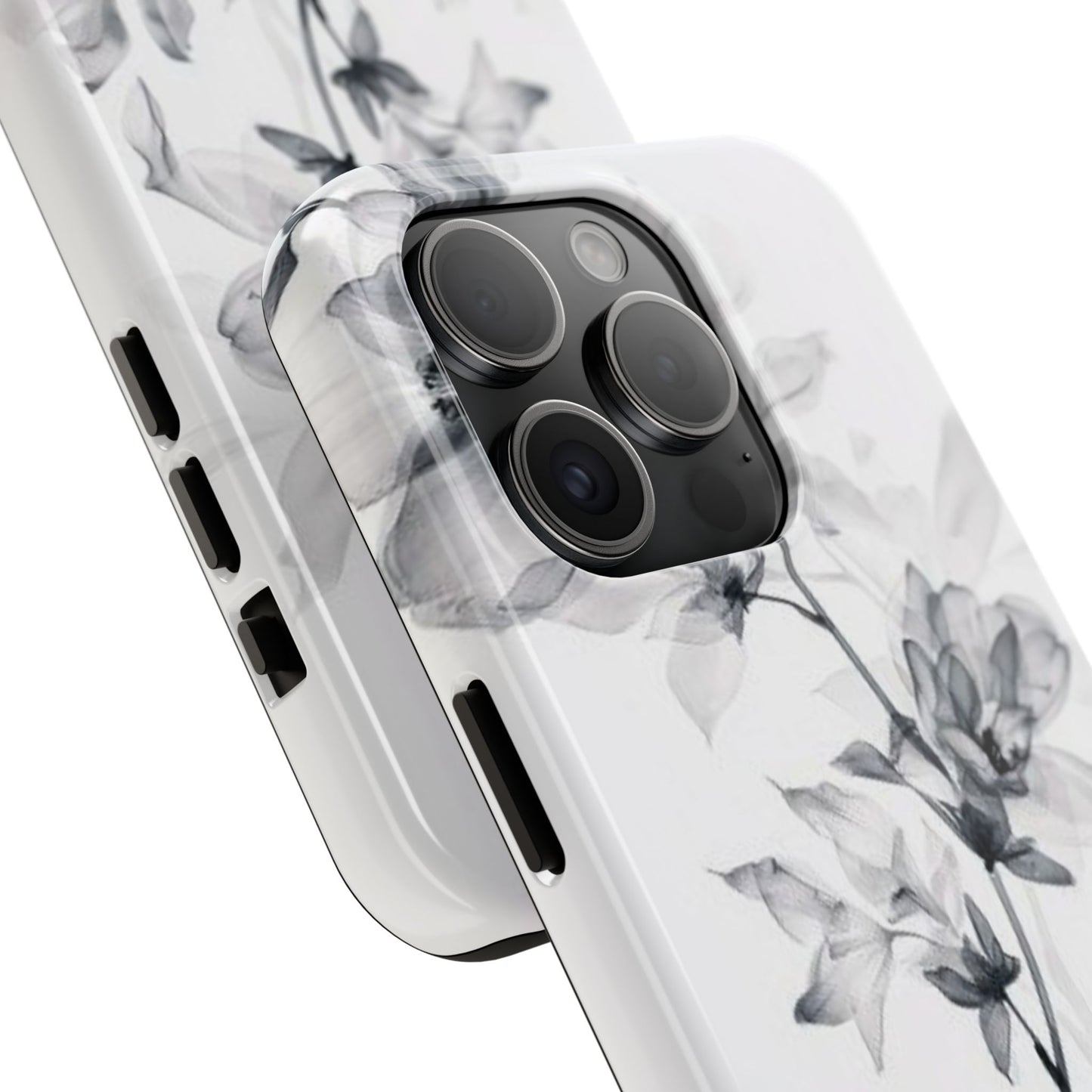 Elegant Floral Tough Phone Cases, Durable Phone Cover, Gift for Her, Protective Case, Floral Design, Stylish Accessory