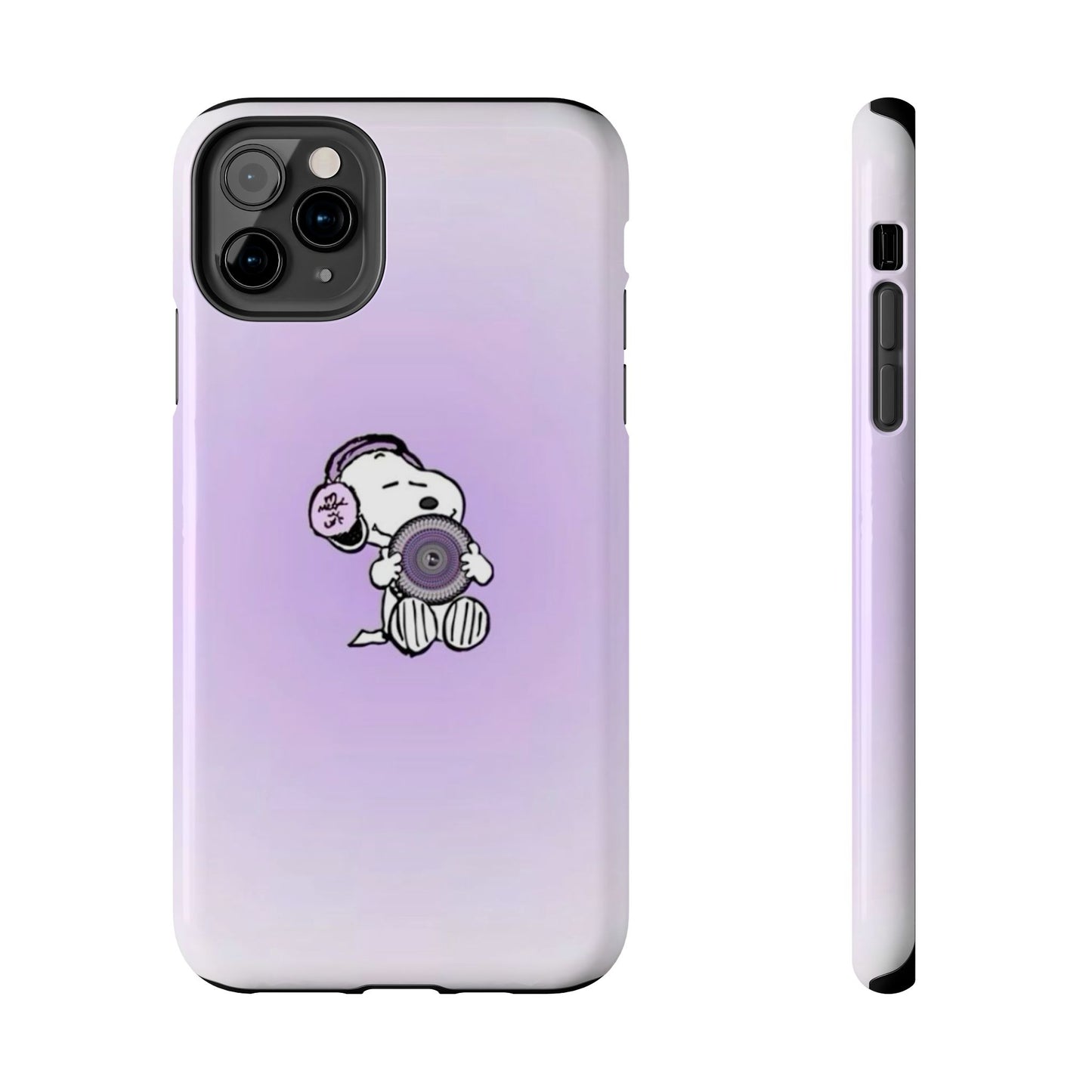 Snoopy Music Lover Phone Case, Cute Tough Phone Case, Gifts for Music Lovers, Cartoon Phone Covers, Vibrant Phone Accessories