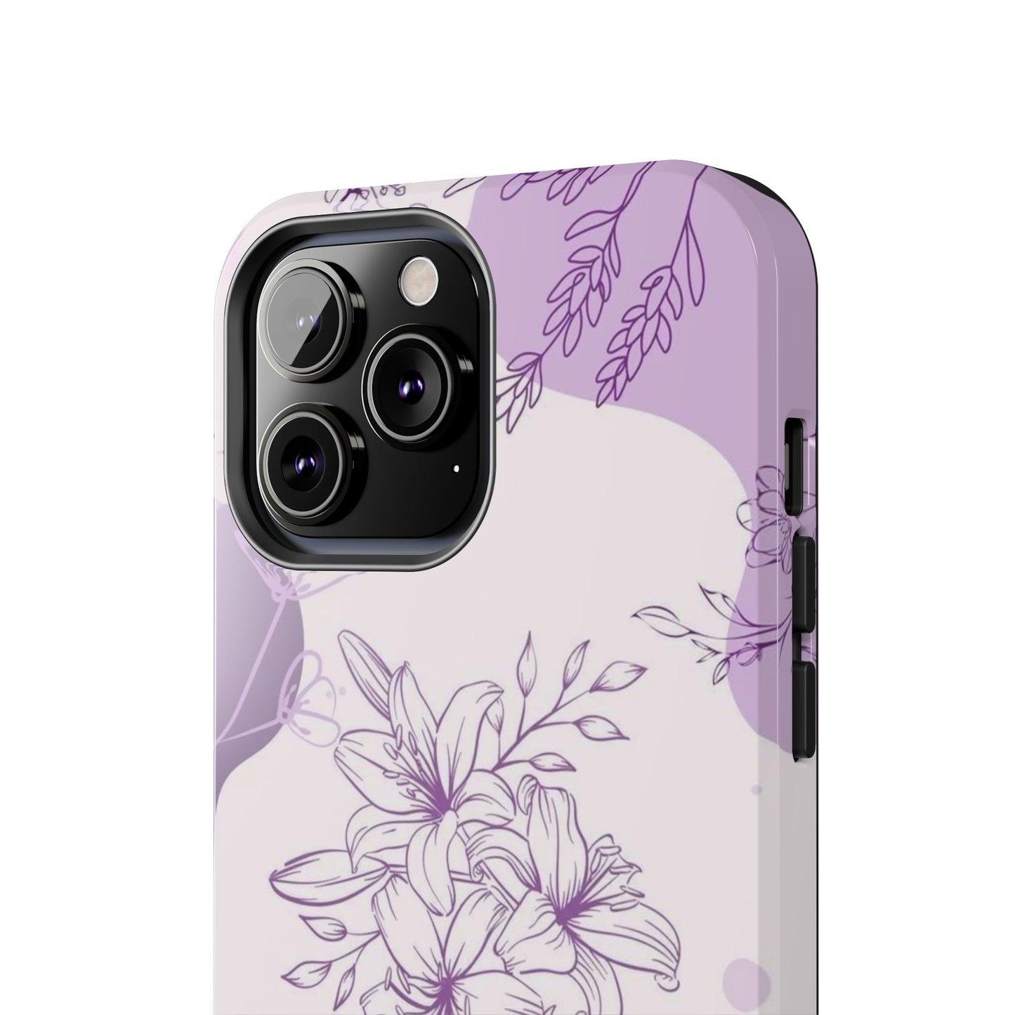 Stylish Floral Tough Phone Cases - Durable Floral Design for Women, Gift for Her, Phone Protection, Nature-Inspired Tech Accessories