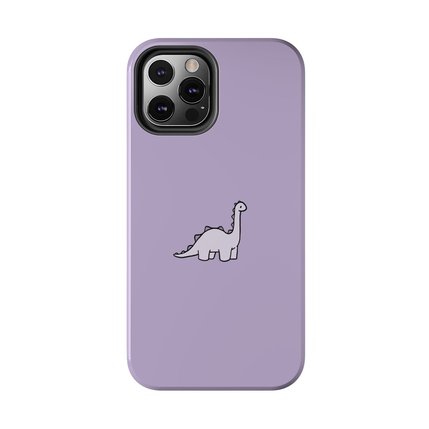 Cute Dinosaur Tough Phone Cases, Kid-Friendly Phone Covers, Dinosaur Gifts for Kids, Purple Phone Accessories, Durable Cases