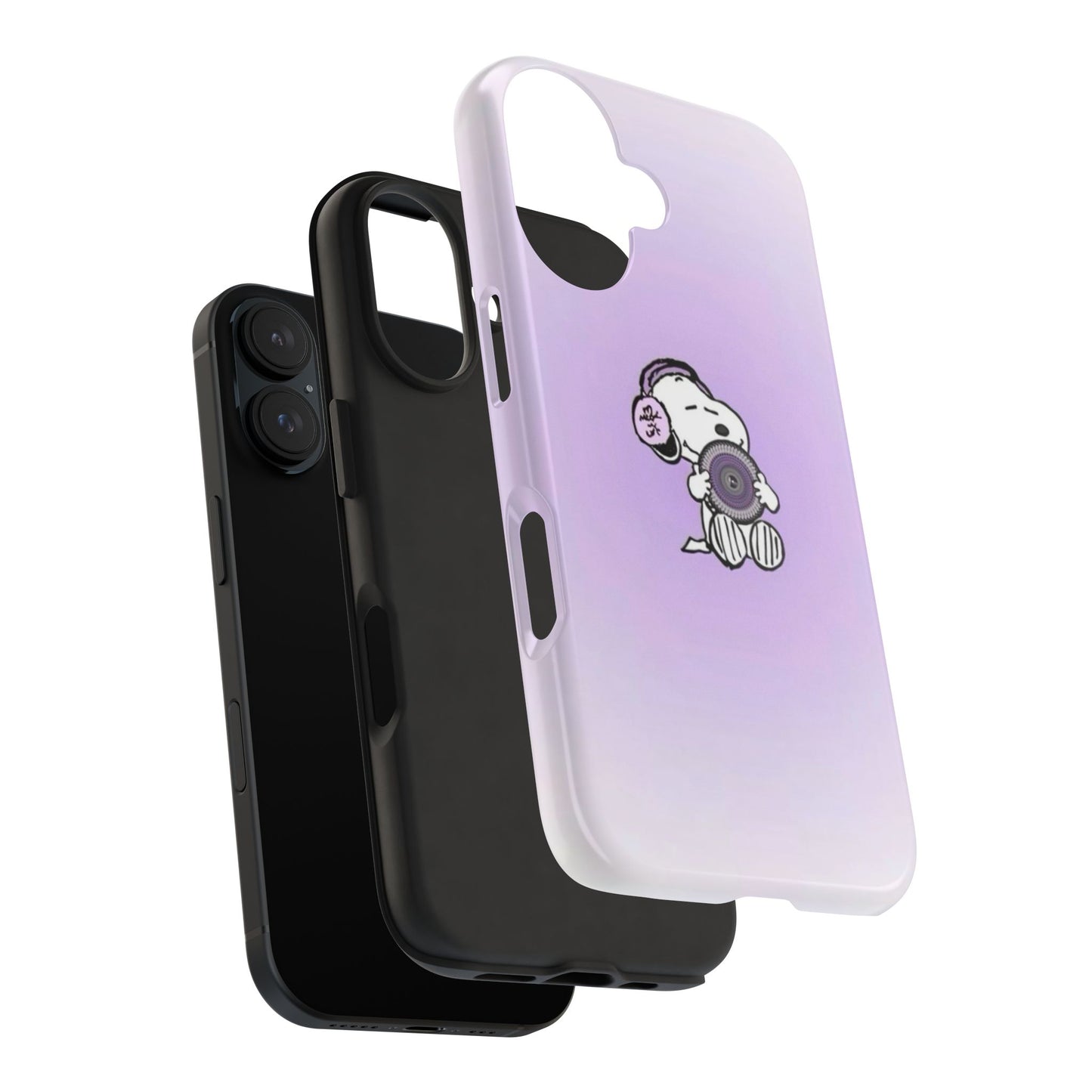 Snoopy Music Lover Phone Case, Cute Tough Phone Case, Gifts for Music Lovers, Cartoon Phone Covers, Vibrant Phone Accessories