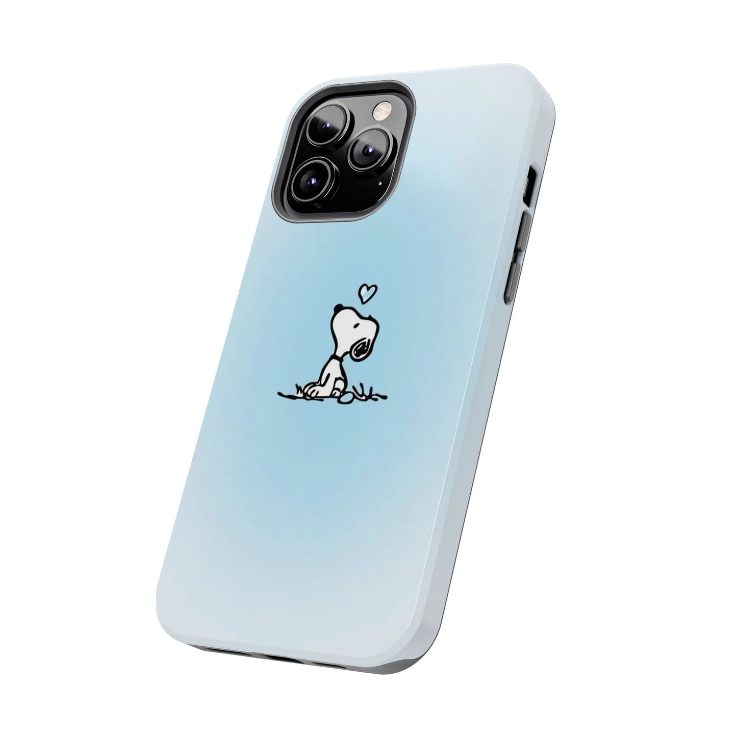 Snoopy Love Tough Phone Cases, Durable Phone Covers for Dog Lovers, Cute Gift for Birthdays, Valentine's Day, Pet Enthusiasts