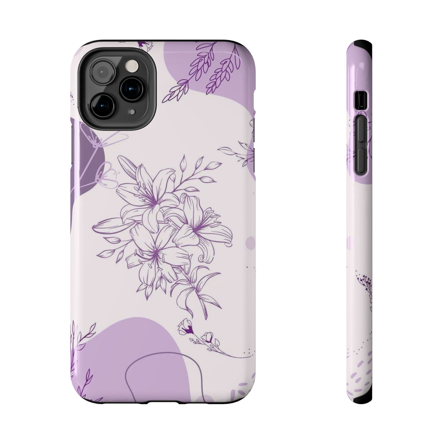 Stylish Floral Tough Phone Cases - Durable Floral Design for Women, Gift for Her, Phone Protection, Nature-Inspired Tech Accessories