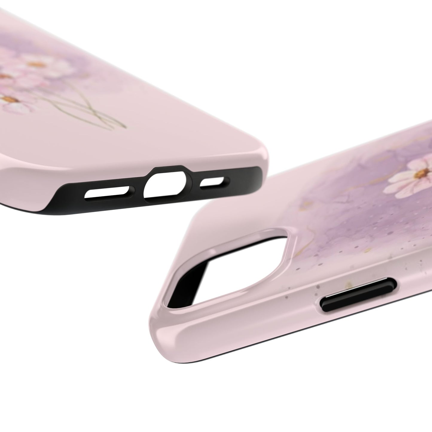 Floral Tough Phone Cases, Protective Phone Cover, Flower Design Case, Stylish Gift for Her, Mother’s Day, Birthday Present