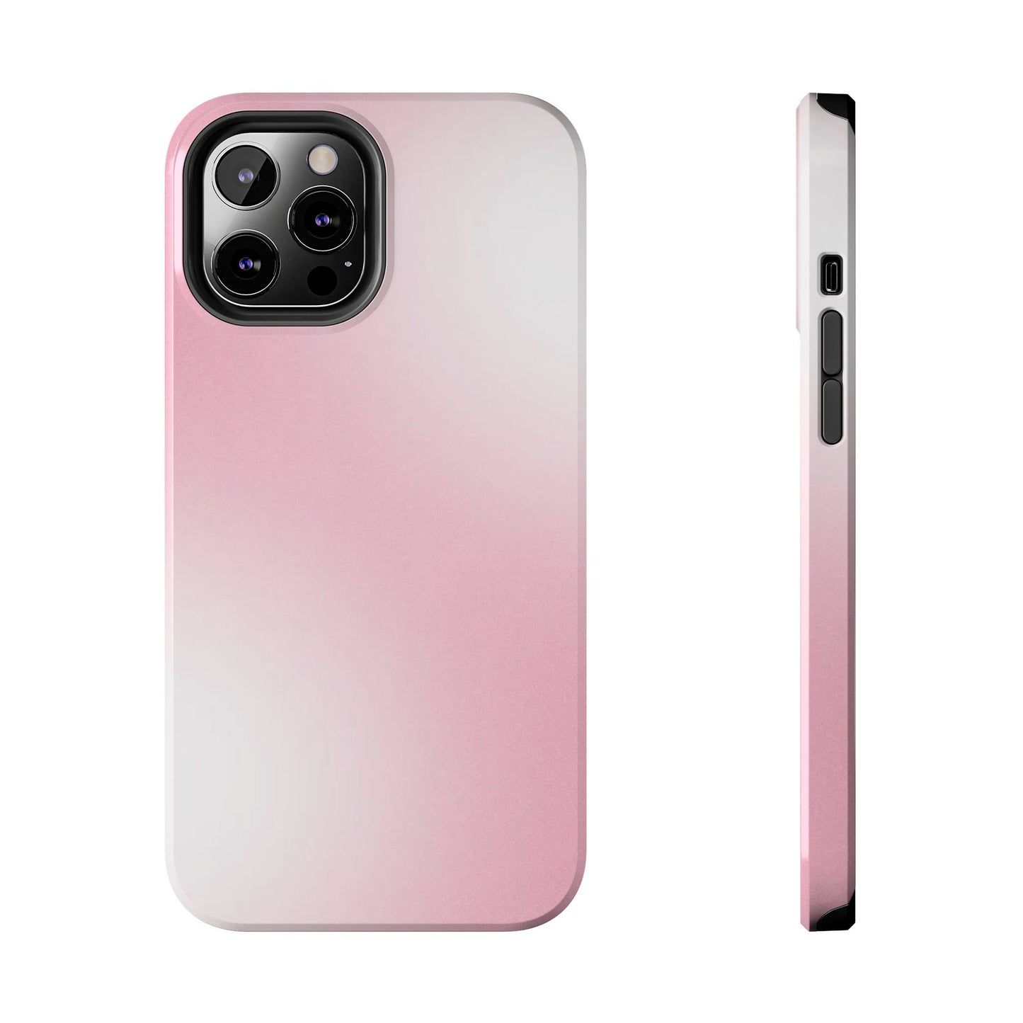 Stylish Tough Phone Cases, Durable Phone Covers, Pink Gradient Phone Case, Gift for Her, Trendy Phone Accessories