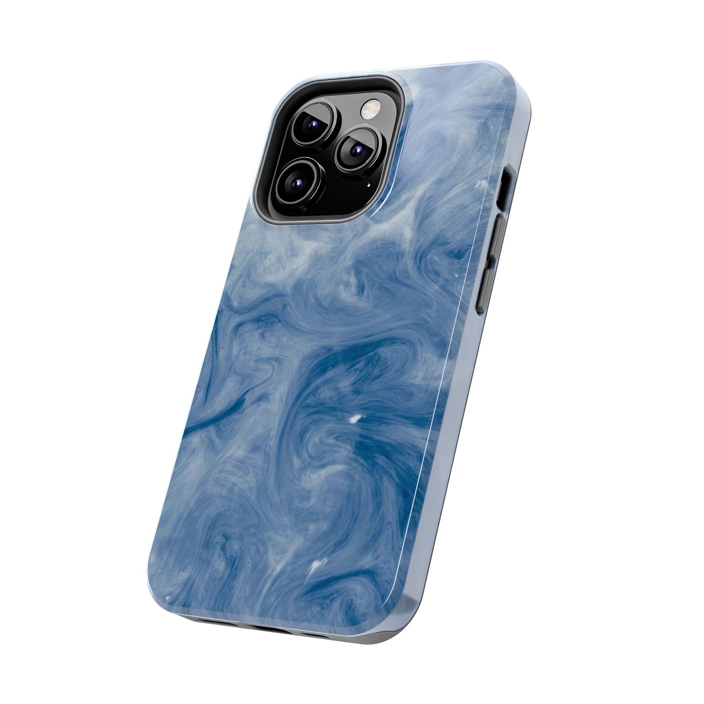 Marble Blue Tough Phone Cases, Phone Protection, Unique Design, Fashion Accessory, Gift for Her, Trendy Smartphone Cover