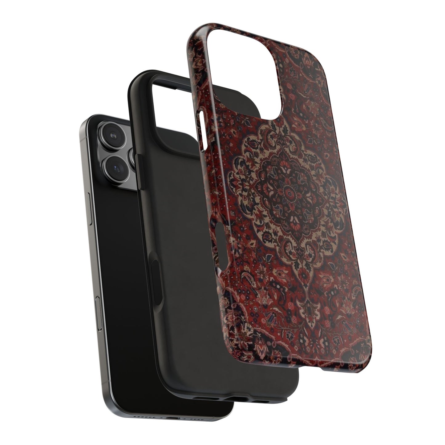 Bohemian Rug Pattern Tough Phone Case, Boho Chic Accessory, Stylish Phone Protection, Unique Gift Idea, Trendy Tech Gear