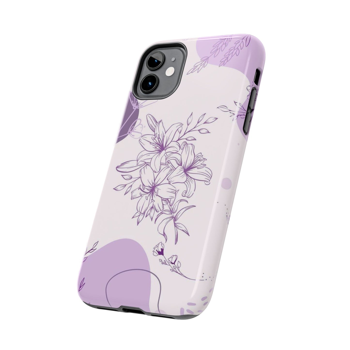 Stylish Floral Tough Phone Cases - Durable Floral Design for Women, Gift for Her, Phone Protection, Nature-Inspired Tech Accessories