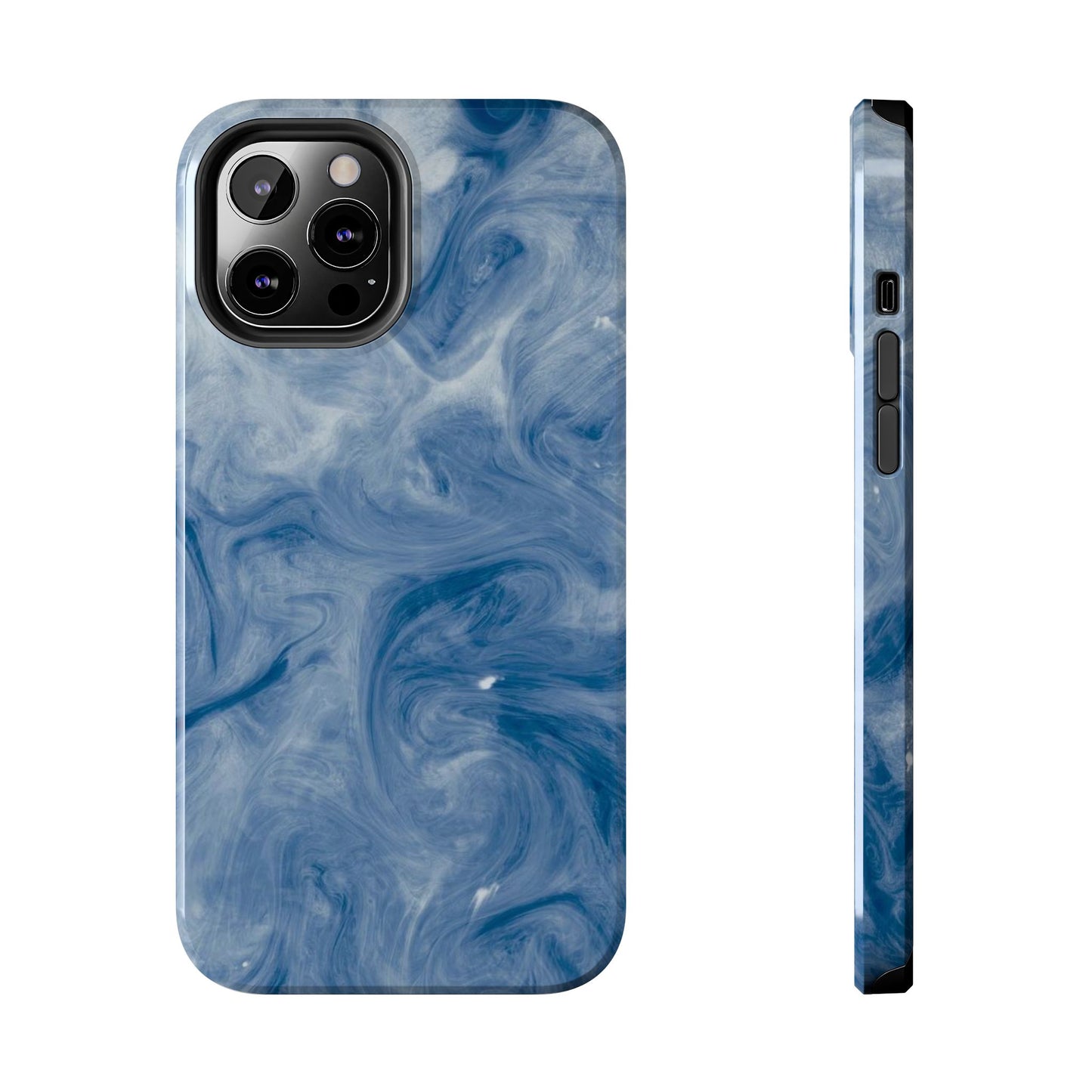 Marble Blue Tough Phone Cases, Phone Protection, Unique Design, Fashion Accessory, Gift for Her, Trendy Smartphone Cover